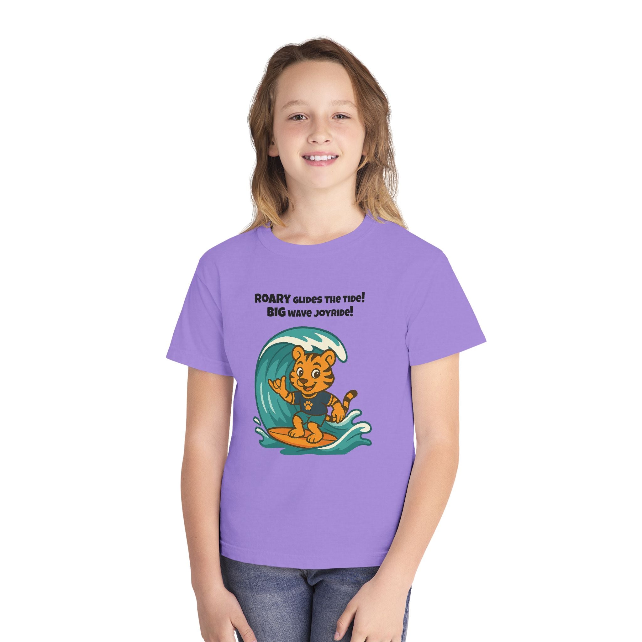 Youth Midweight Cotton Tee - Roary's Surf time