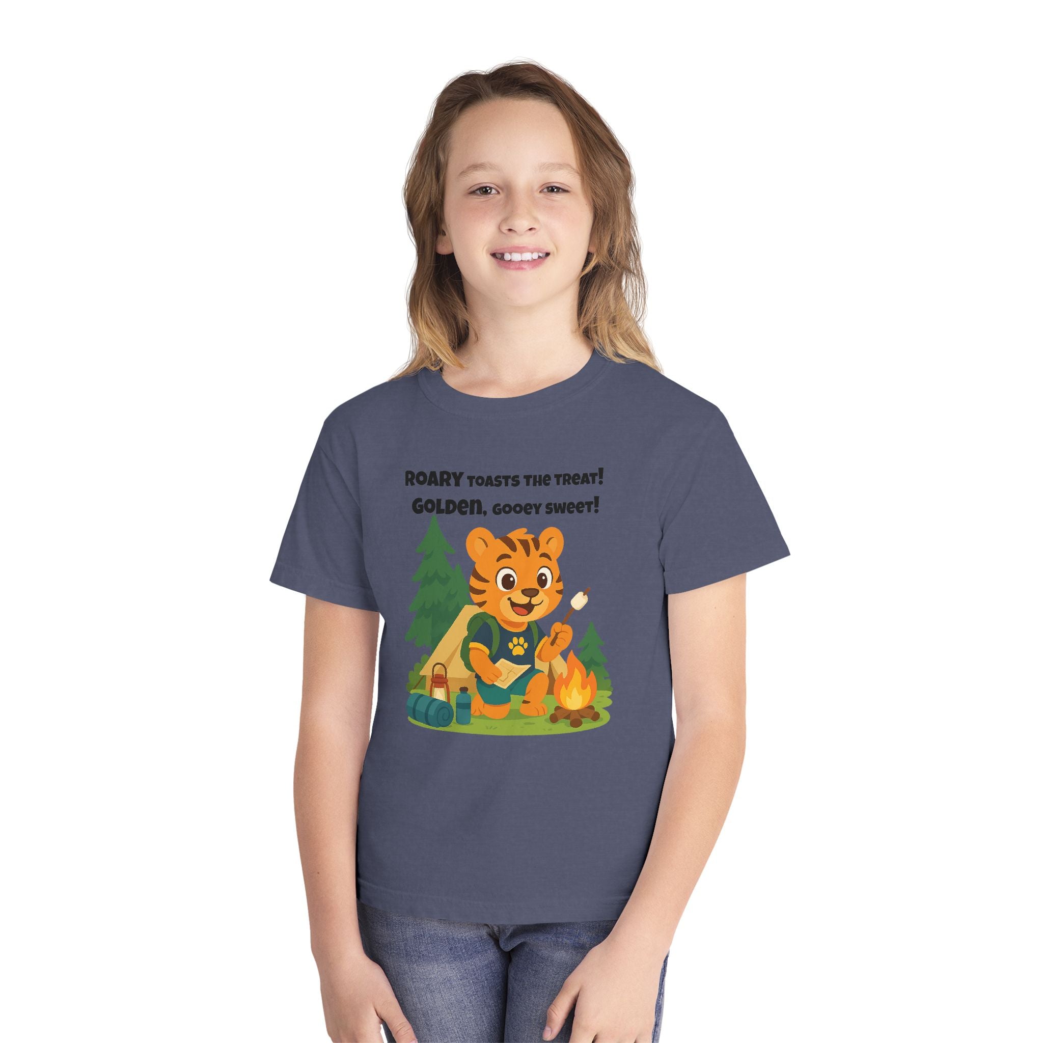 Youth Midweight Cotton Tee - Roary's Camping Adventures