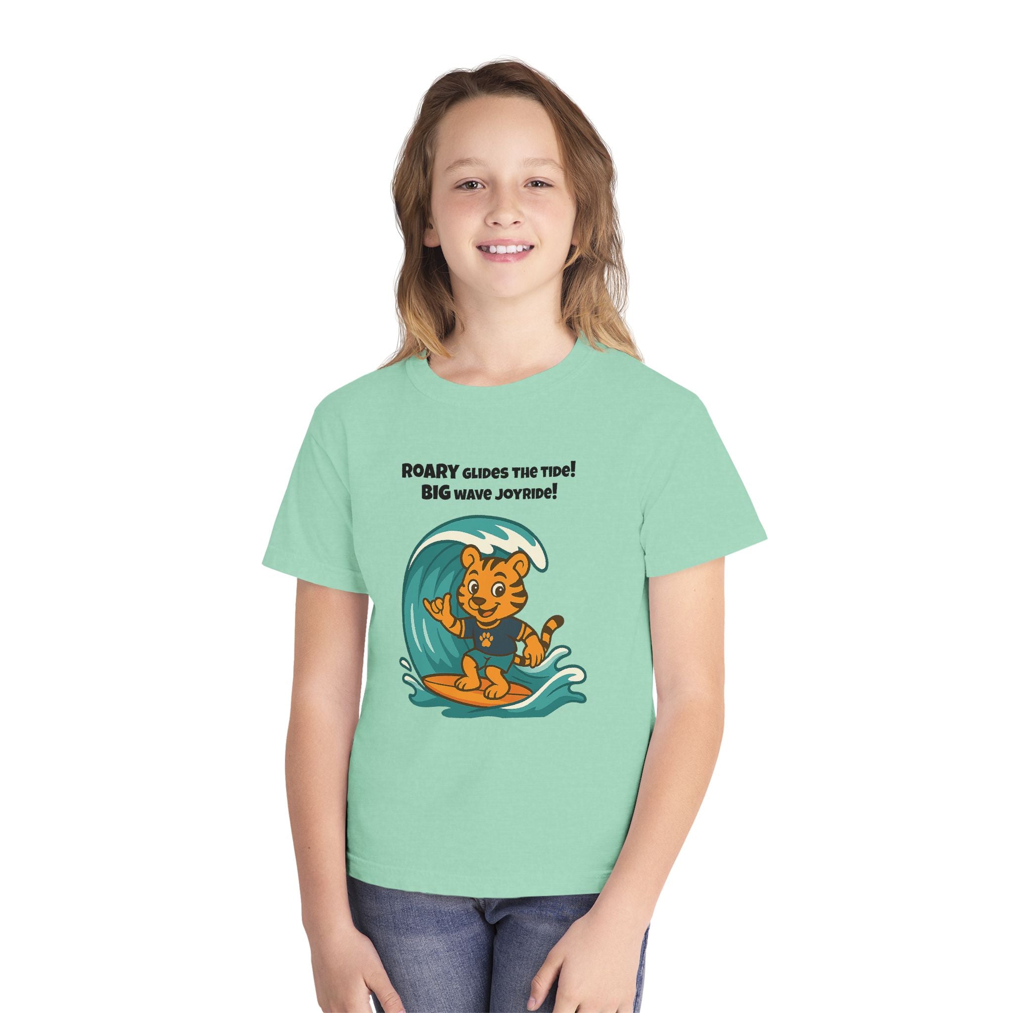 Youth Midweight Cotton Tee - Roary's Surf time