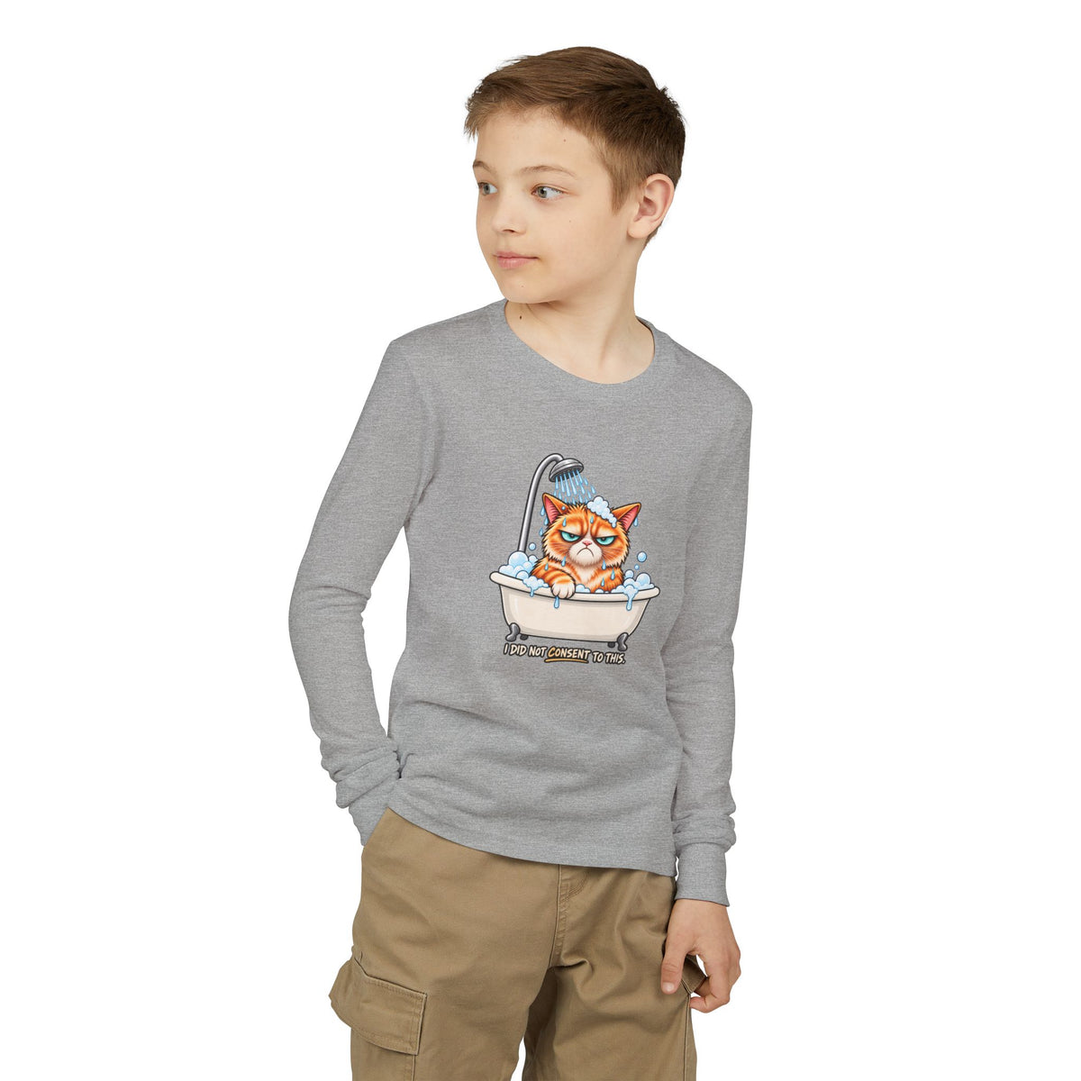 Forced Hydration - Mildly Feral - Youth Long Sleeve Tee