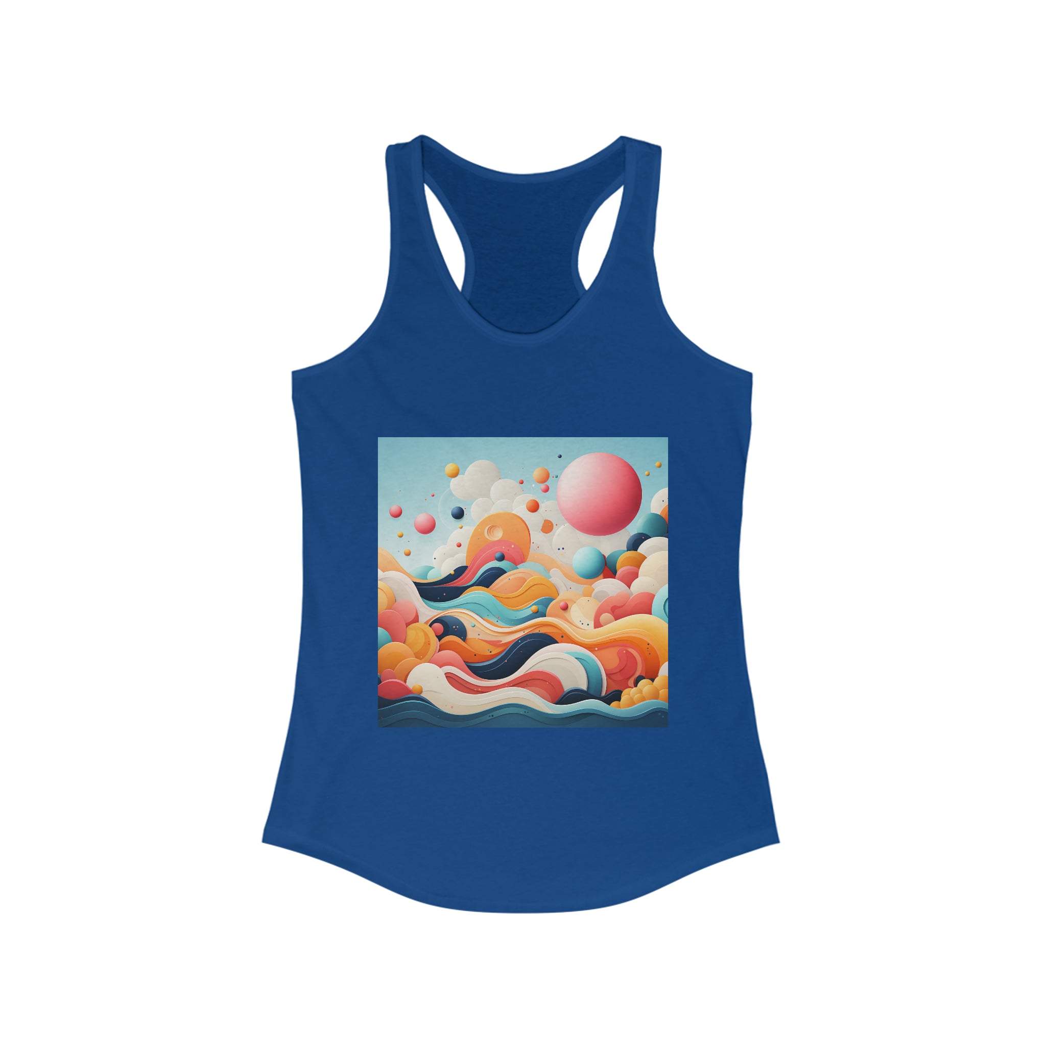 Women's Ideal Racerback Tank - Vector Art Design 29