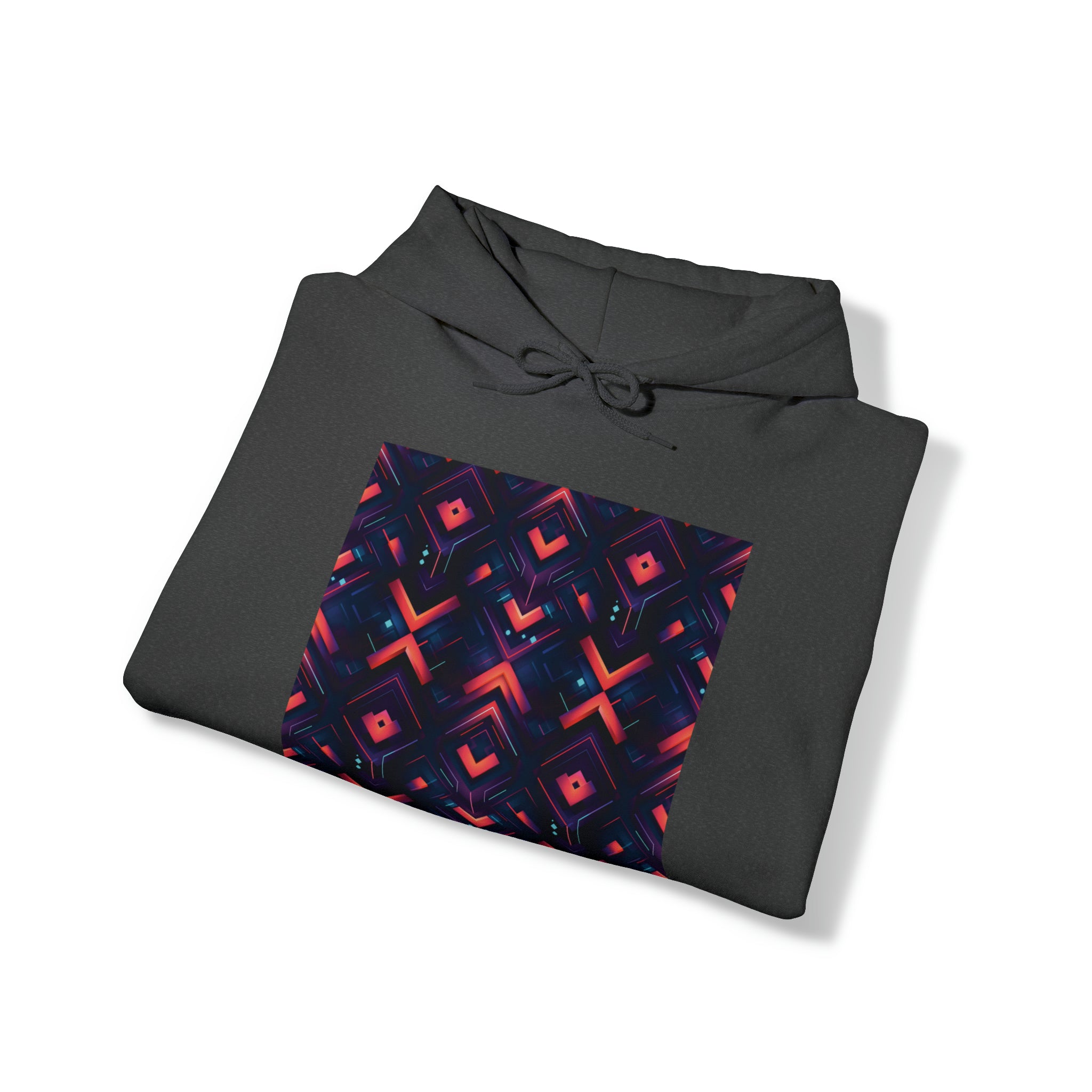Unisex Heavy Blend™ Hooded Sweatshirt - Abstract Neon Designs 03