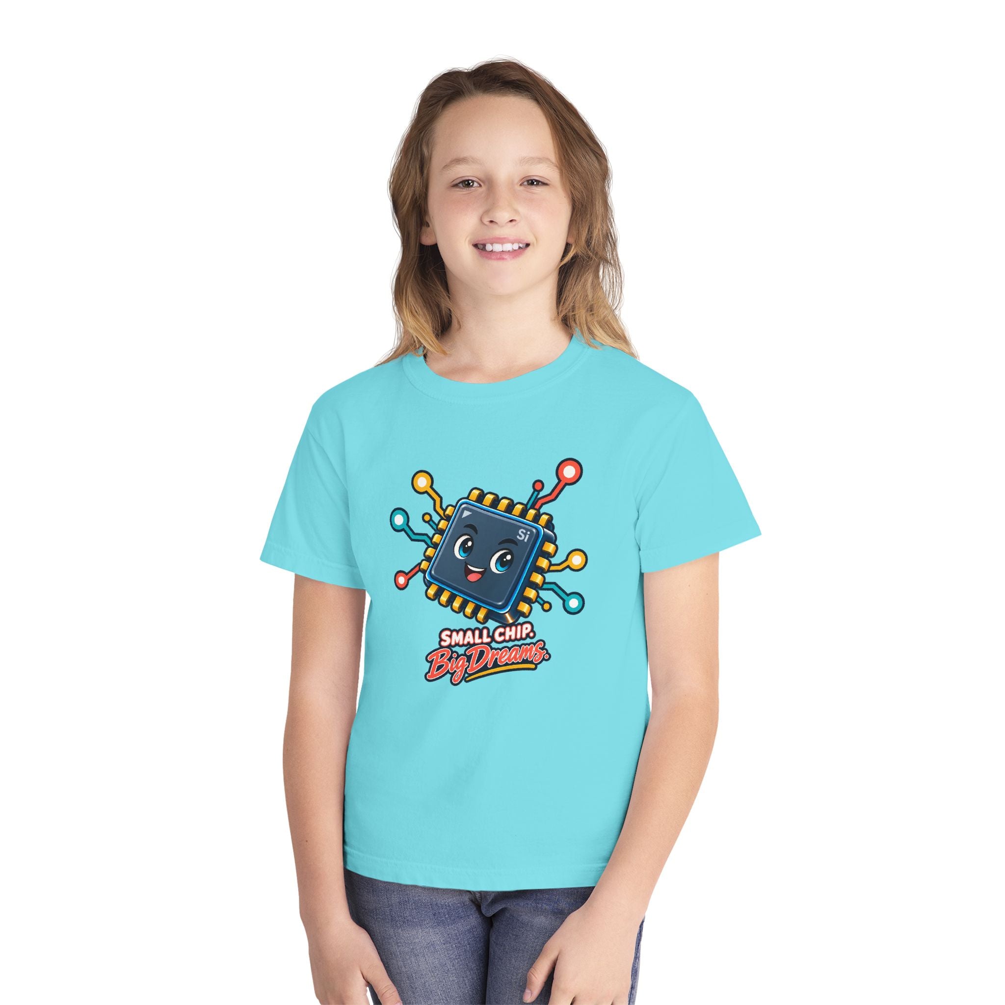 Youth Midweight Cotton Tee - Small Chip, Big Dreams