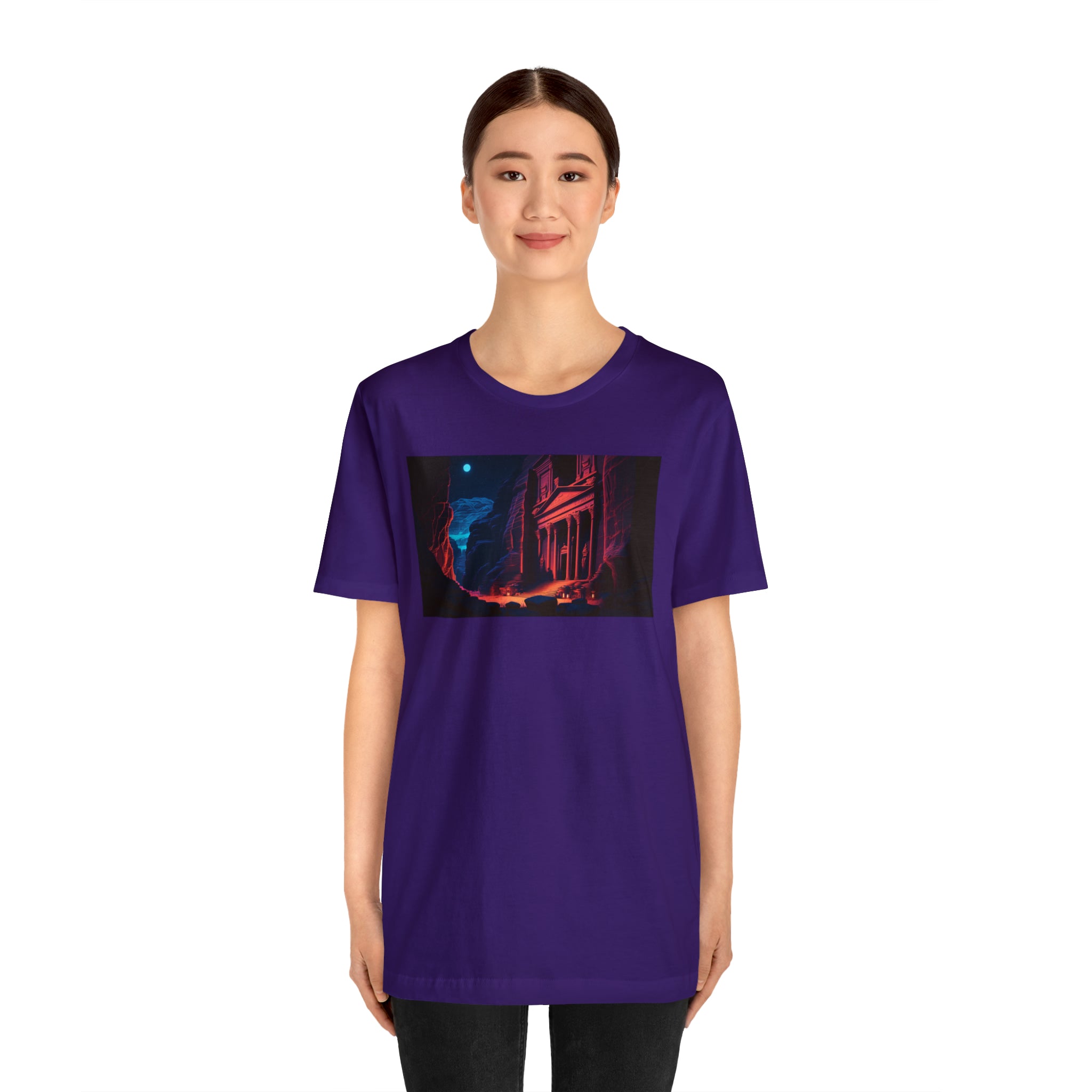 Unisex Jersey Short Sleeve Tee - Petra Caves, Jordan