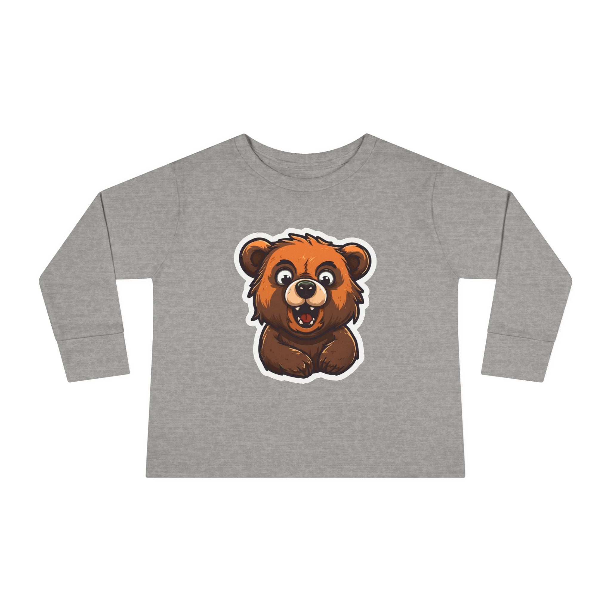 Toddler Long Sleeve Tee - Grizzly Bear Cub