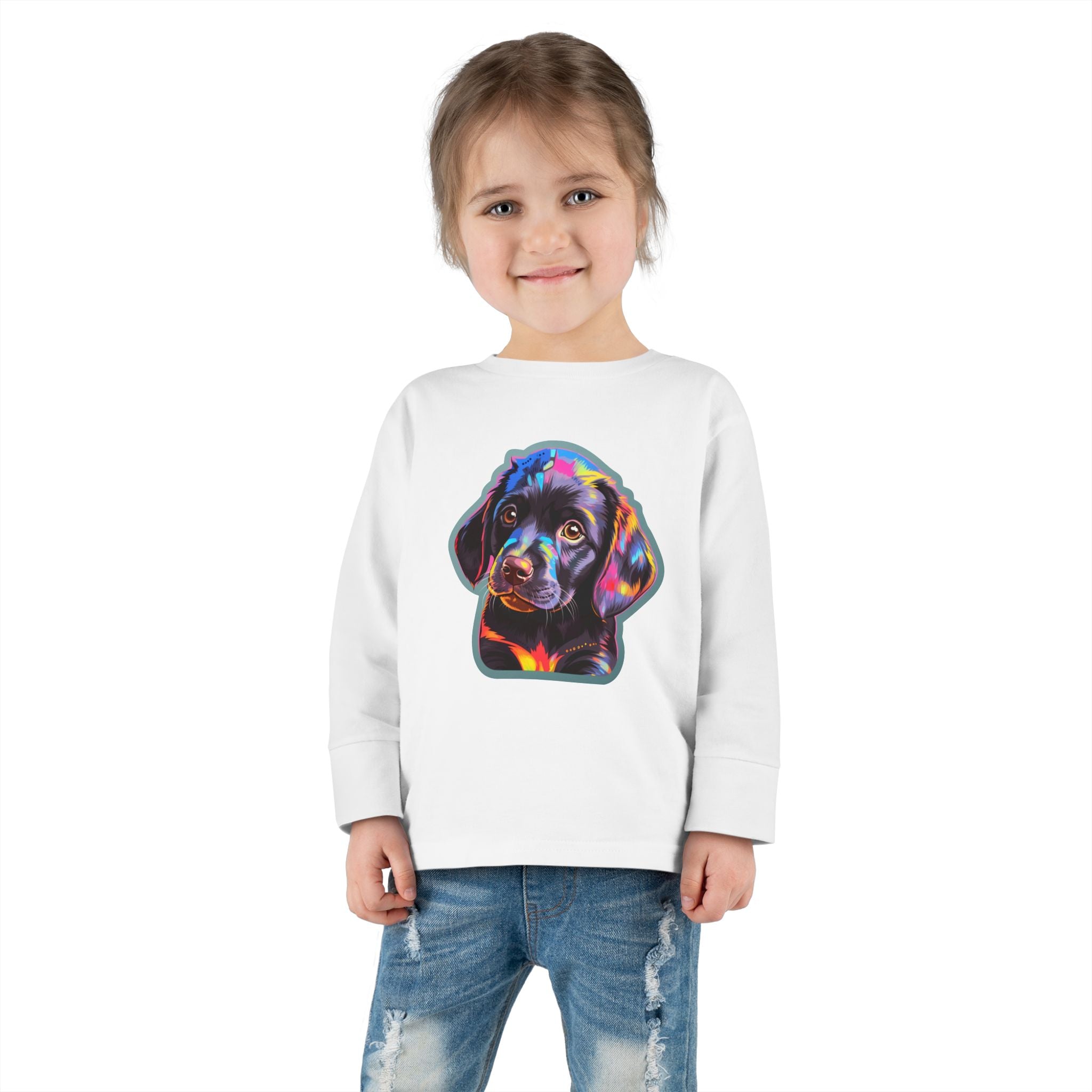 Toddler Long Sleeve Tee - Puppies 02
