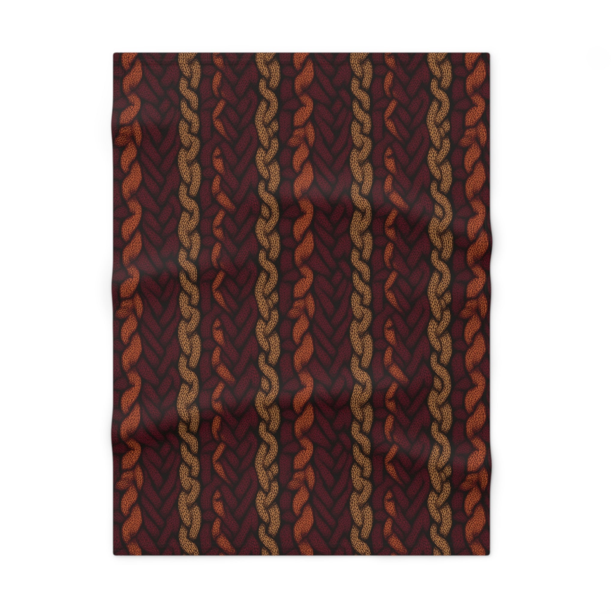 Soft Fleece Baby Blanket (AOP) - Seamless Knit Art 01