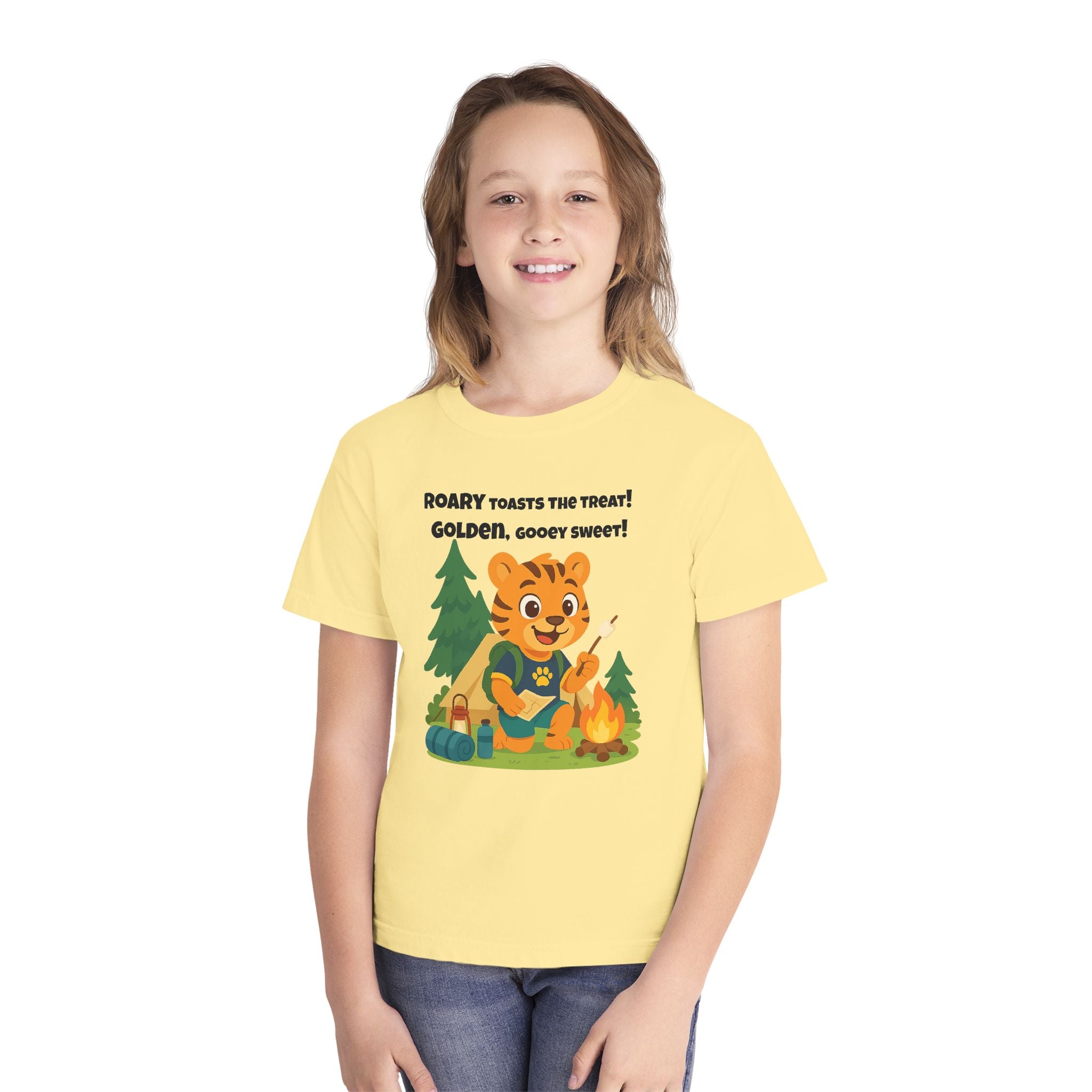 Youth Midweight Cotton Tee - Roary's Camping Adventures
