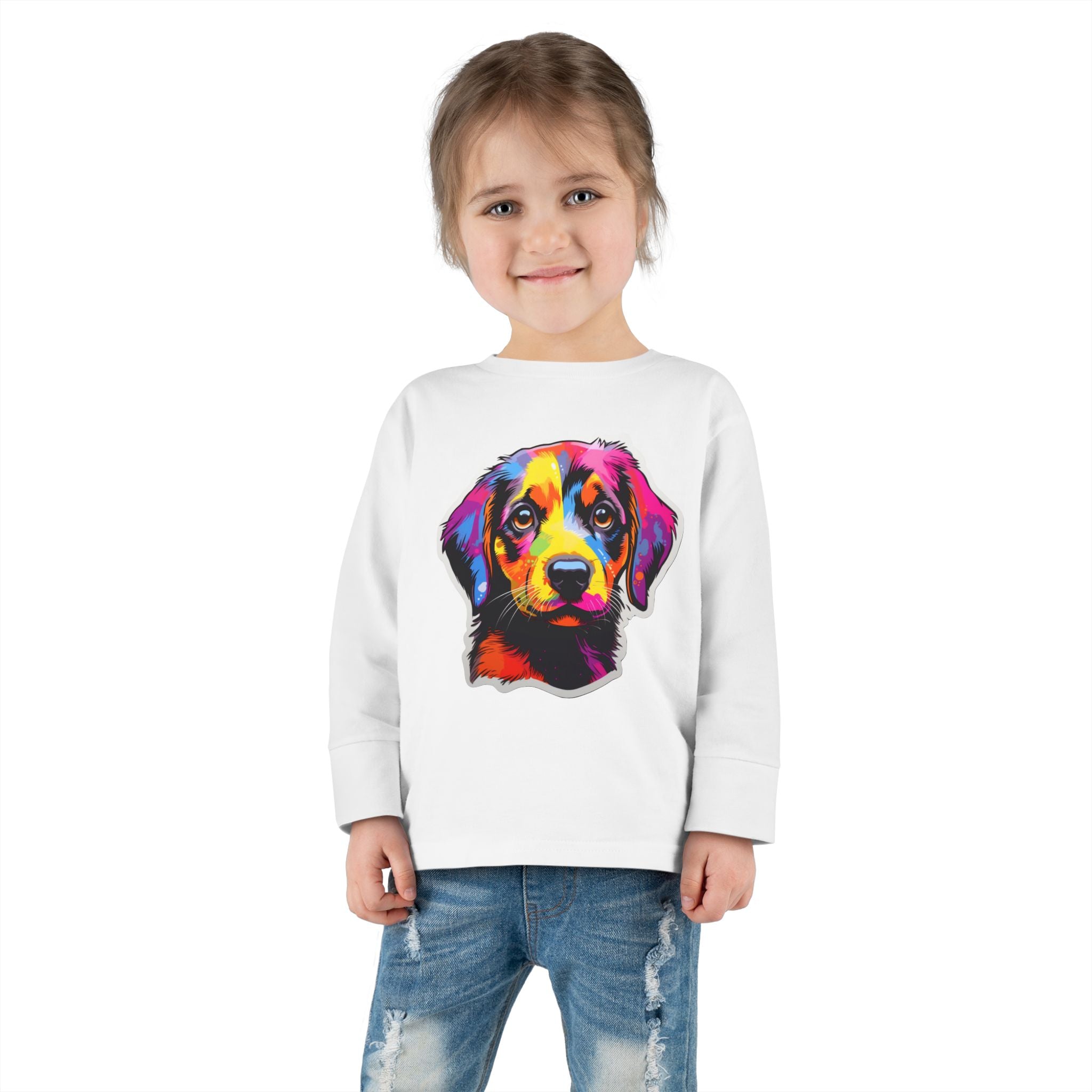 Toddler Long Sleeve Tee - Puppies 10