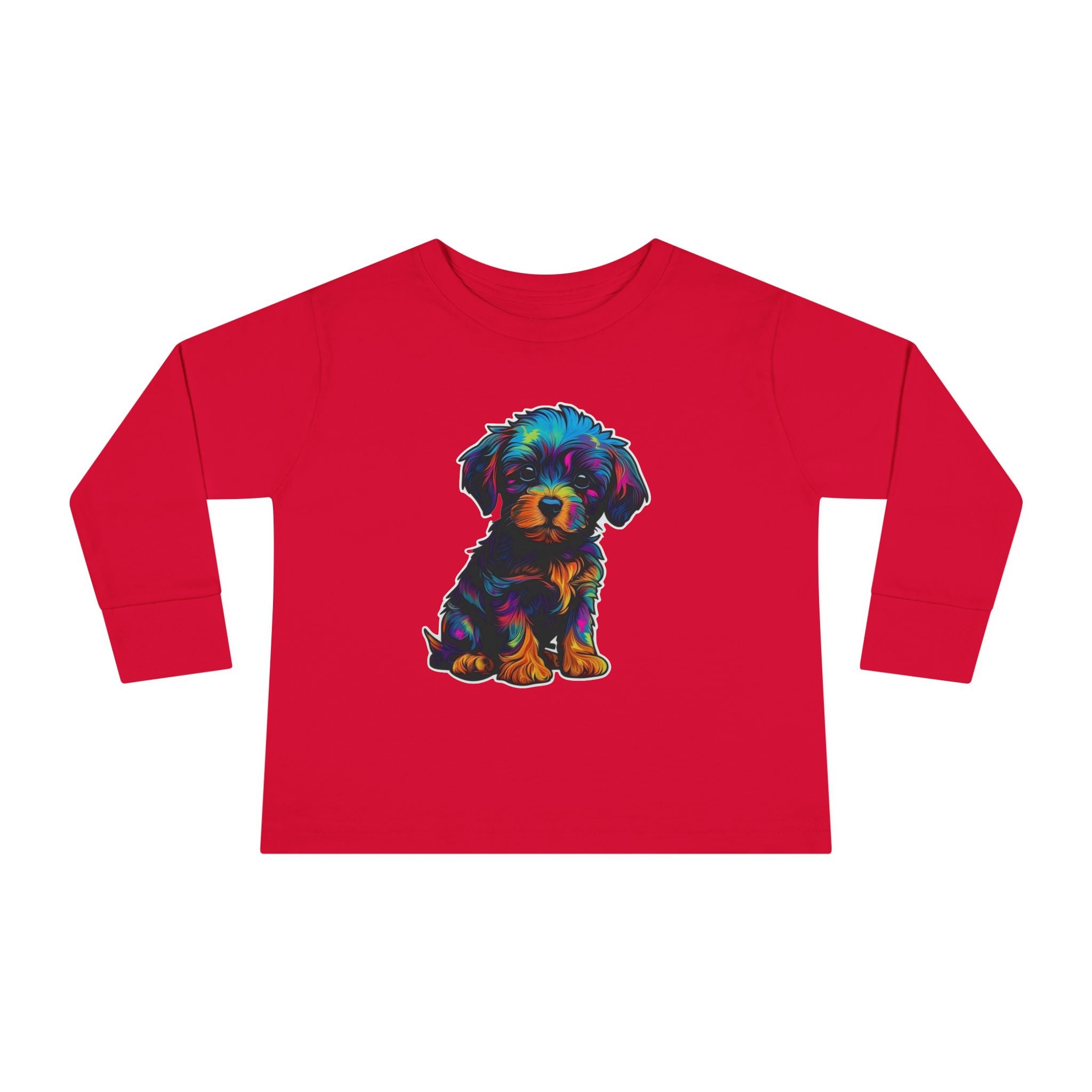 Toddler Long Sleeve Tee - Puppies 04