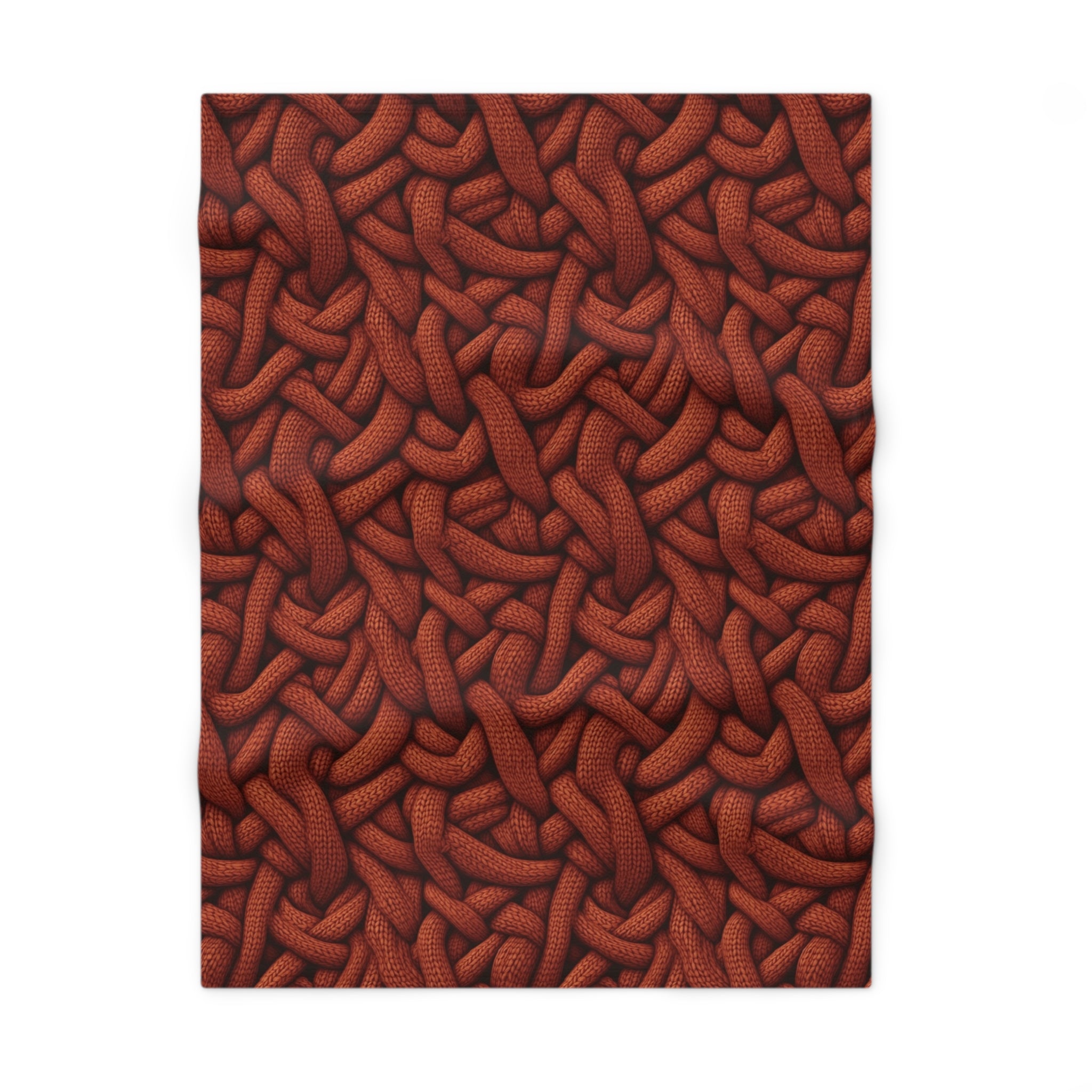 Soft Fleece Baby Blanket (AOP) - Seamless Knit Art 09