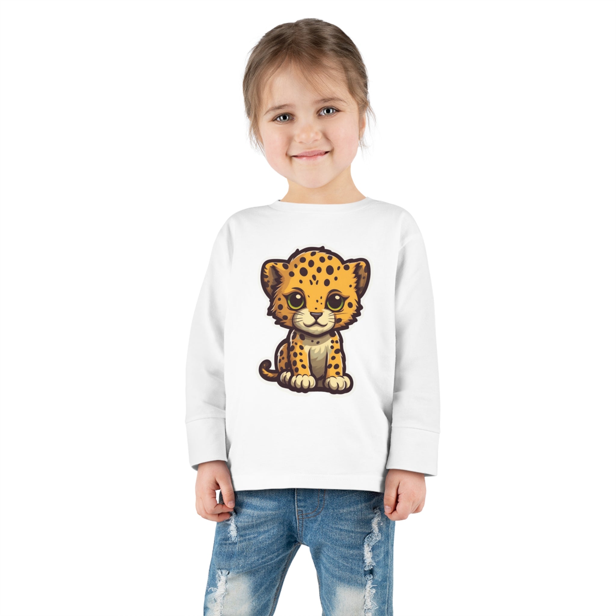 Toddler Long Sleeve Tee - Cheetah Cub
