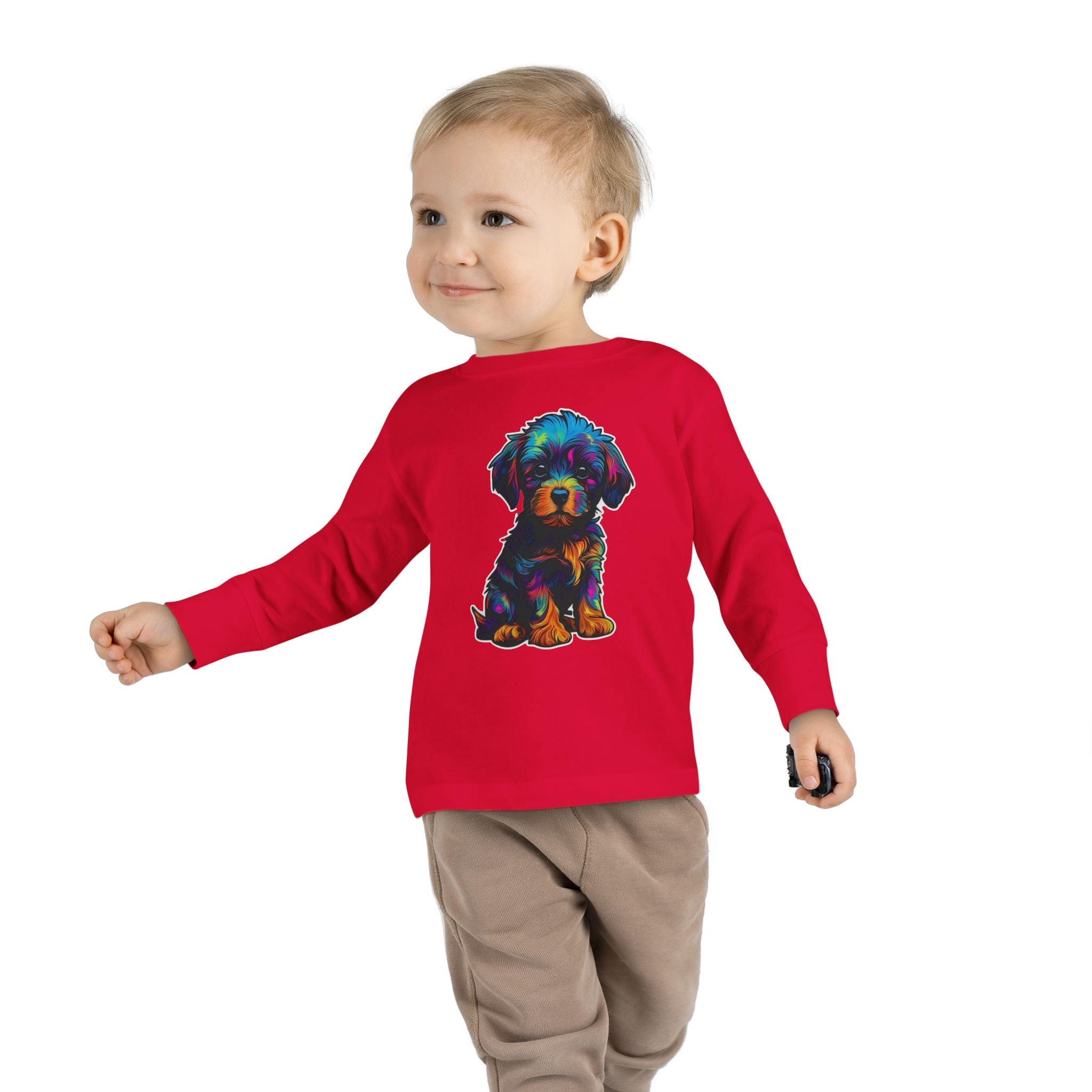 Toddler Long Sleeve Tee - Puppies 04