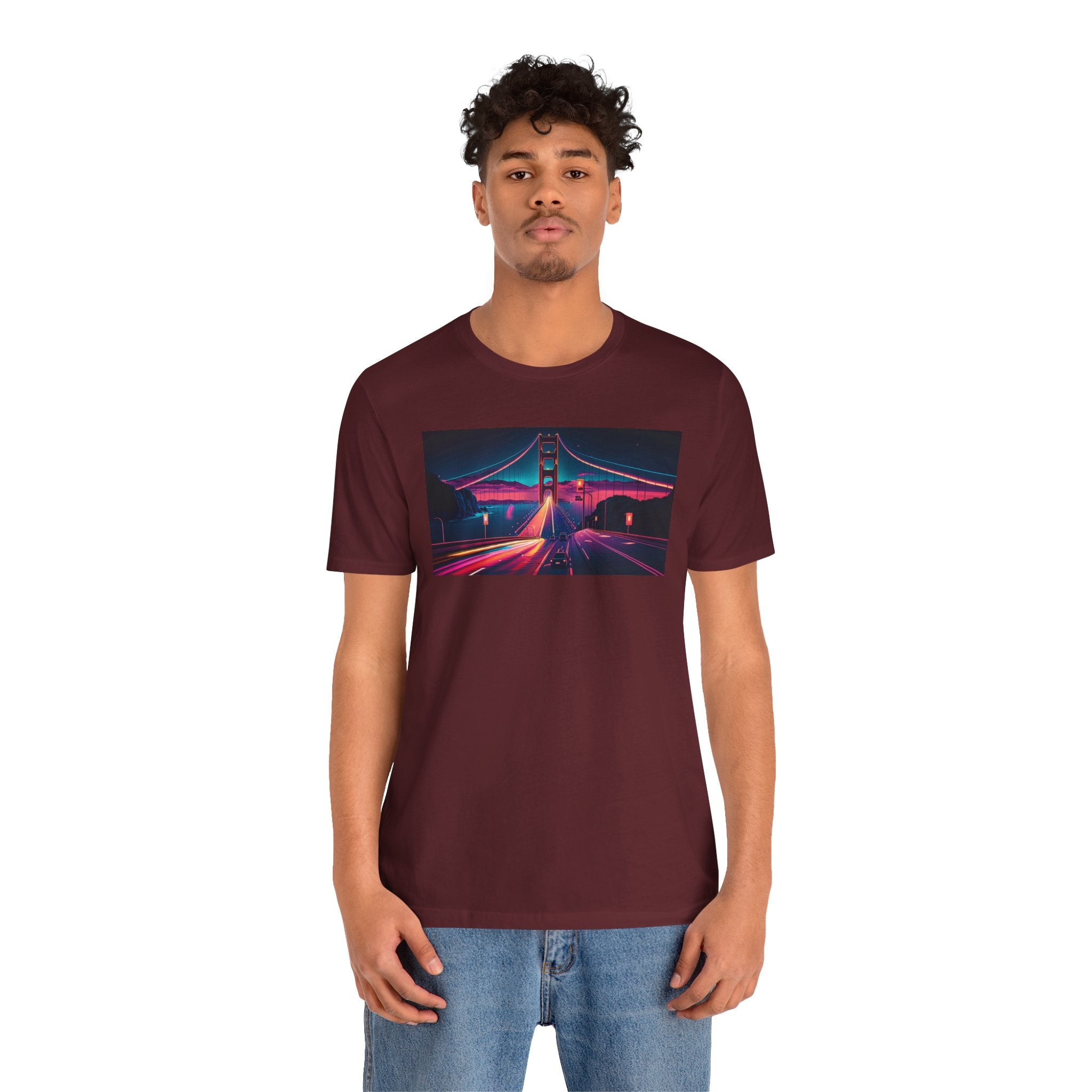 Unisex Jersey Short Sleeve Tee - Golden Gate Bridge, San Francisco, USA