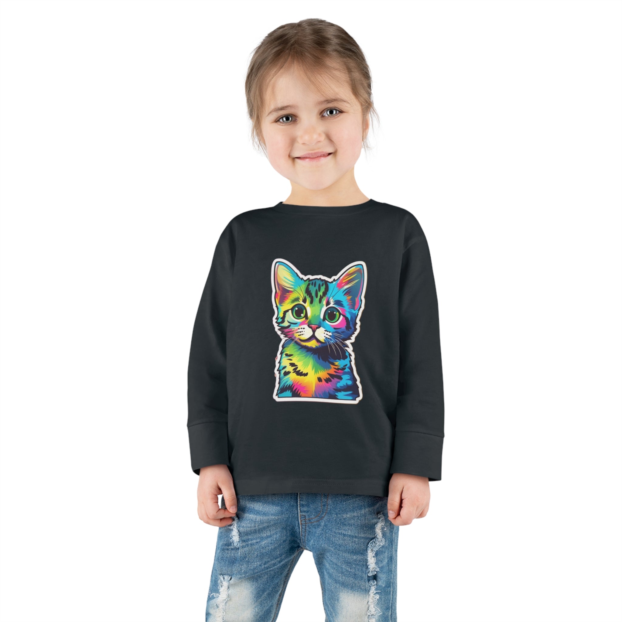 Toddler Long Sleeve Tee - Kittens 06