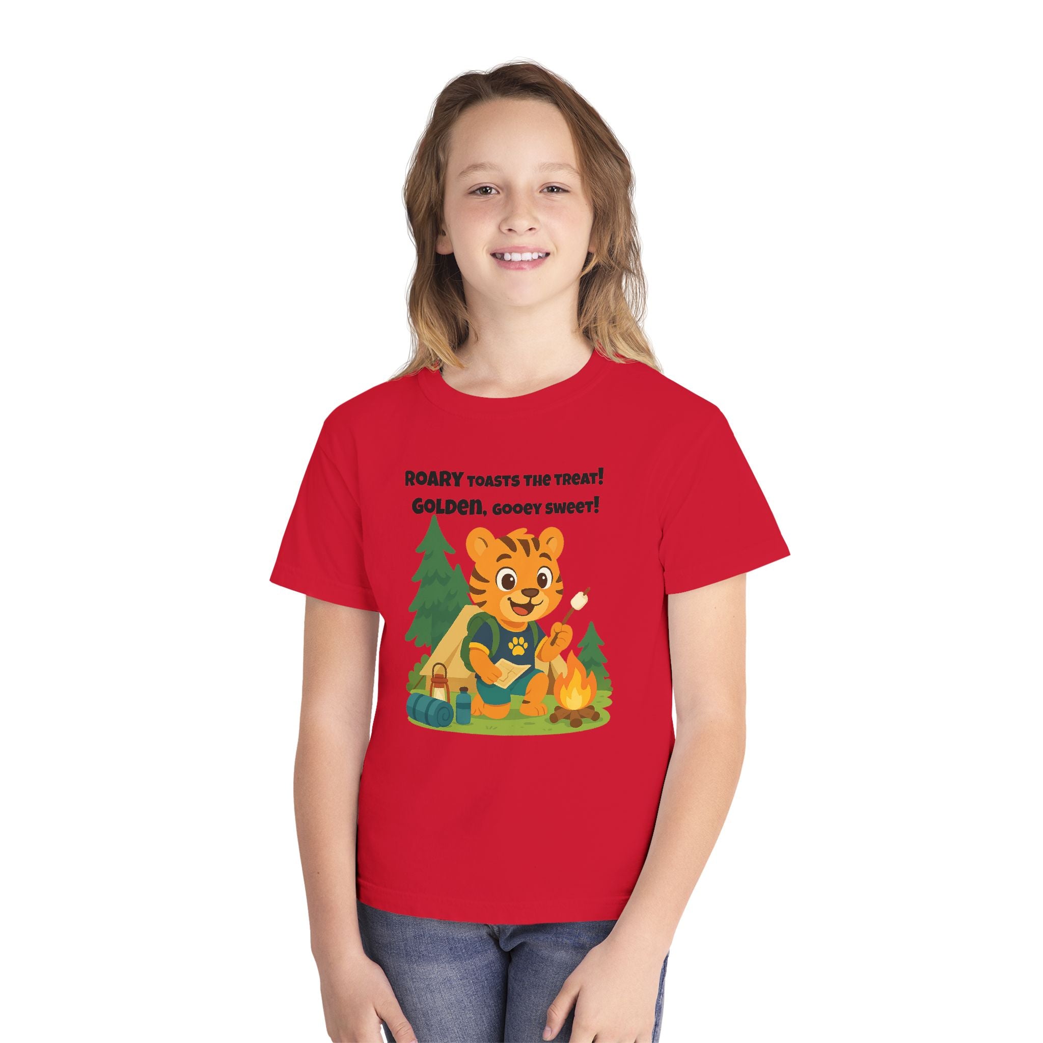 Youth Midweight Cotton Tee - Roary's Camping Adventures