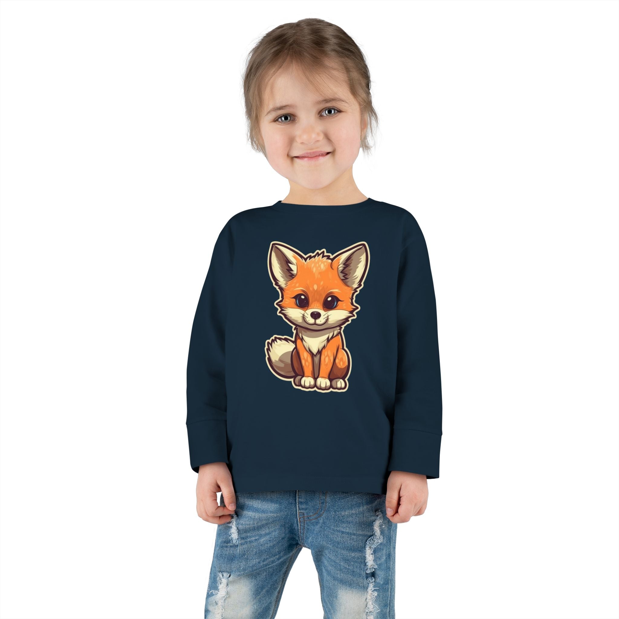Toddler Long Sleeve Tee - Fox Pup
