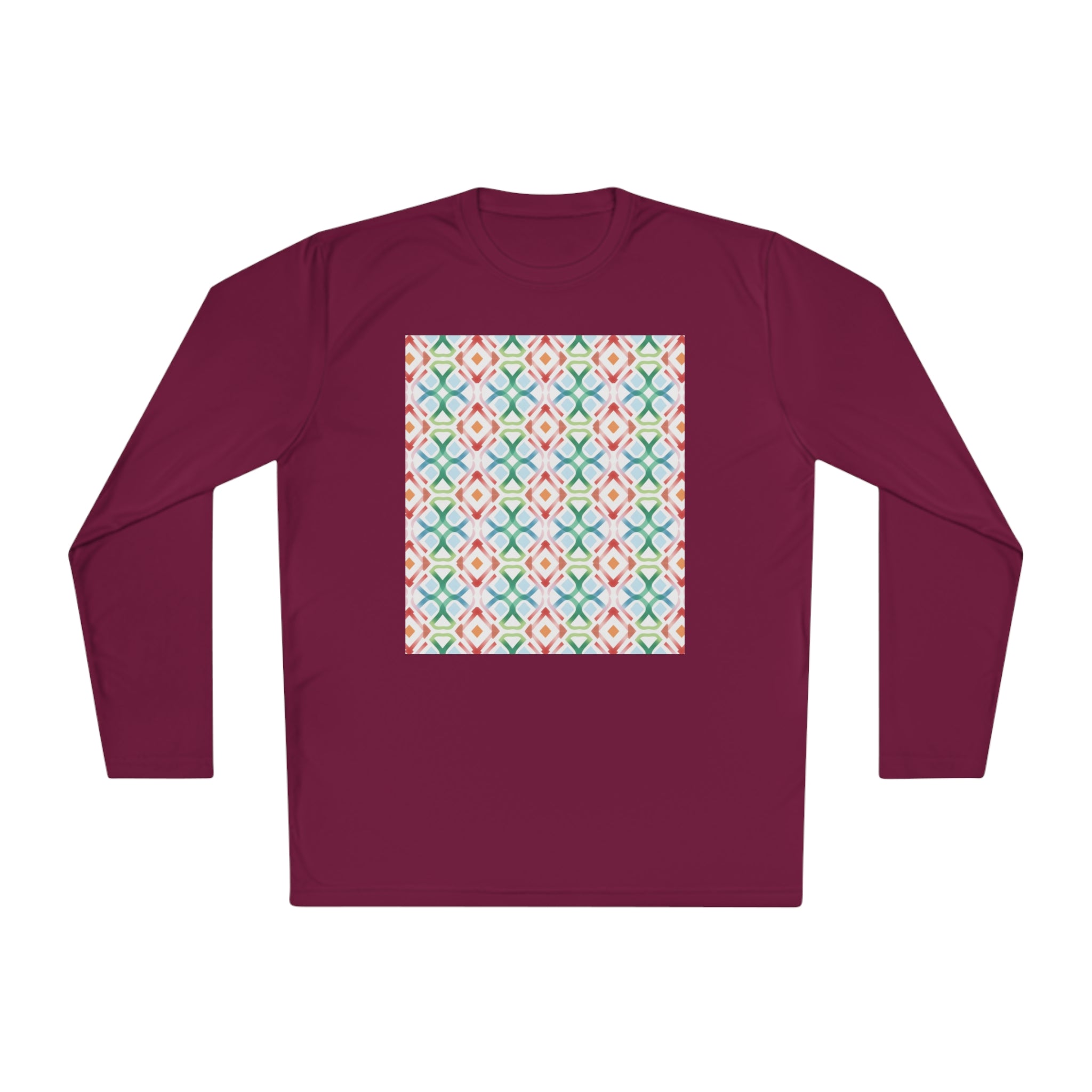 Unisex Lightweight Long Sleeve Tee (AOP) - Abstract Designs 09