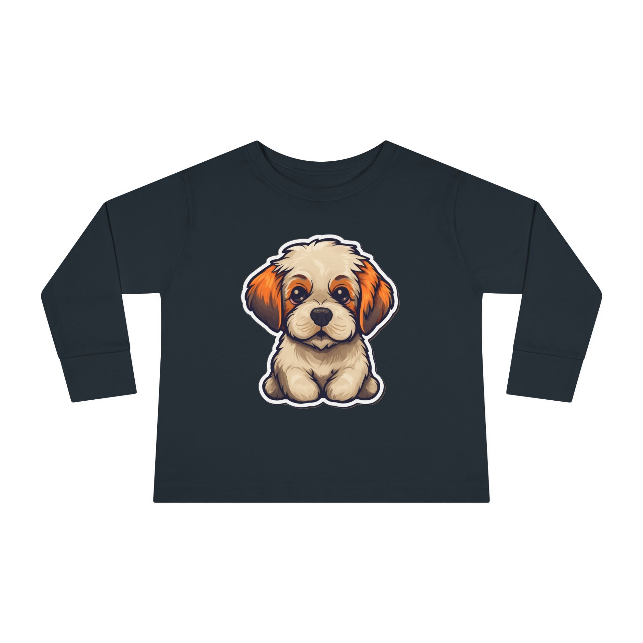 Toddler Long Sleeve Tee - Dog Puppy