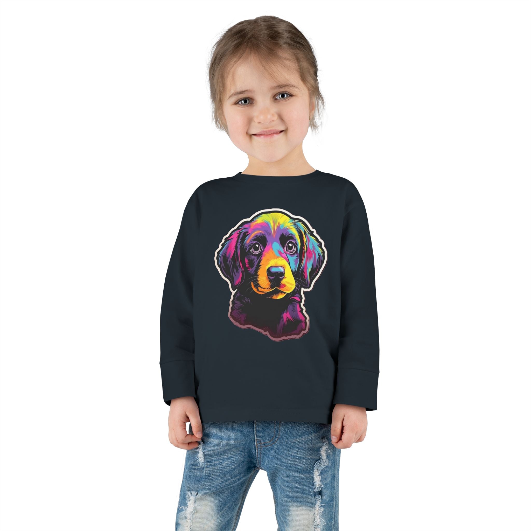 Toddler Long Sleeve Tee - Puppies 03