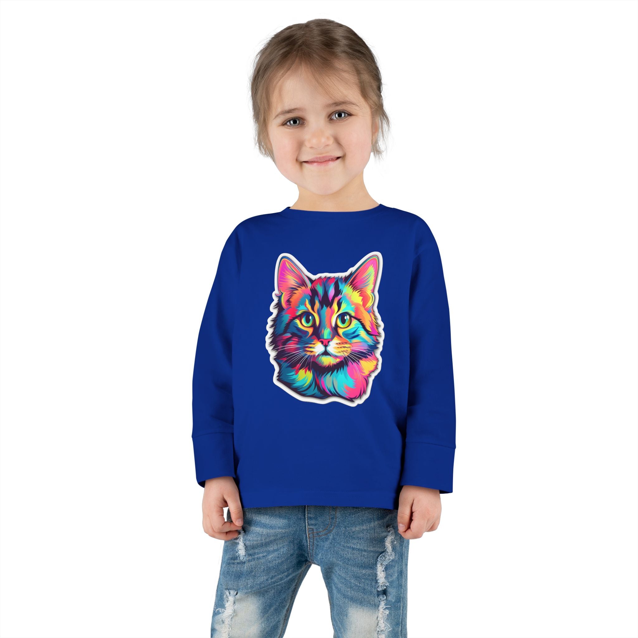 Toddler Long Sleeve Tee - Kittens 08