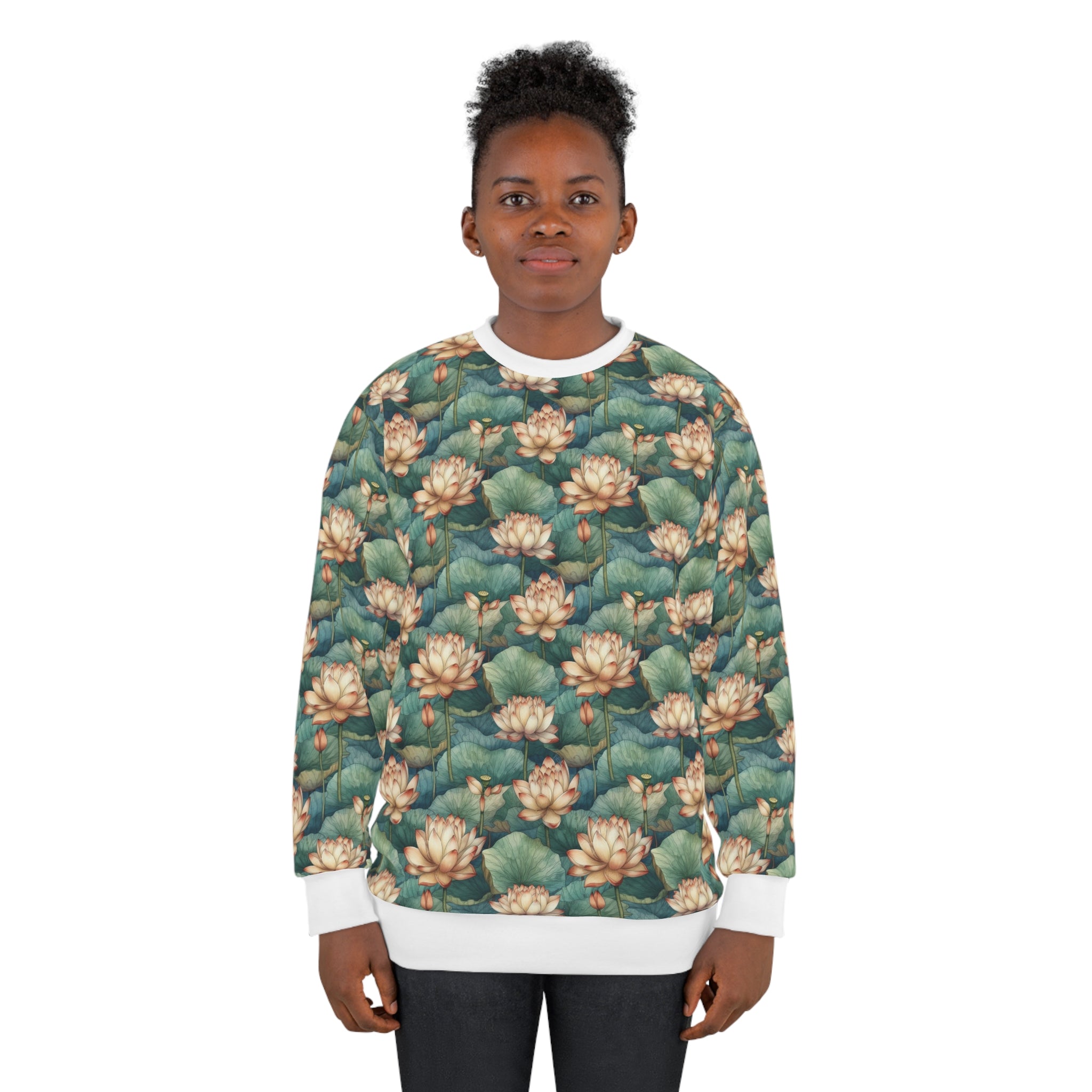 Unisex Sweatshirt (AOP) - Seamless Watercolor Designs 08