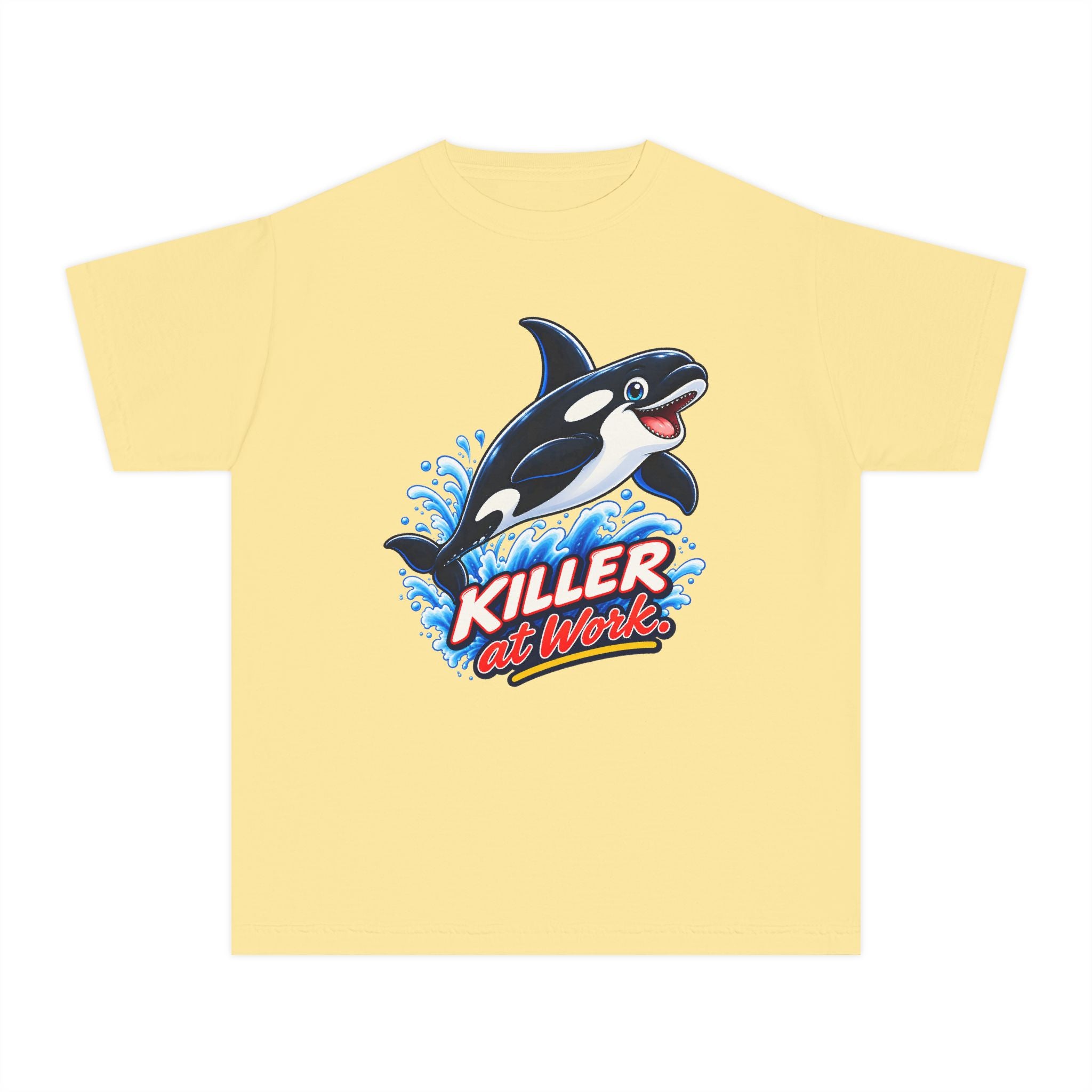Youth Midweight Cotton Tee - Orca at Work