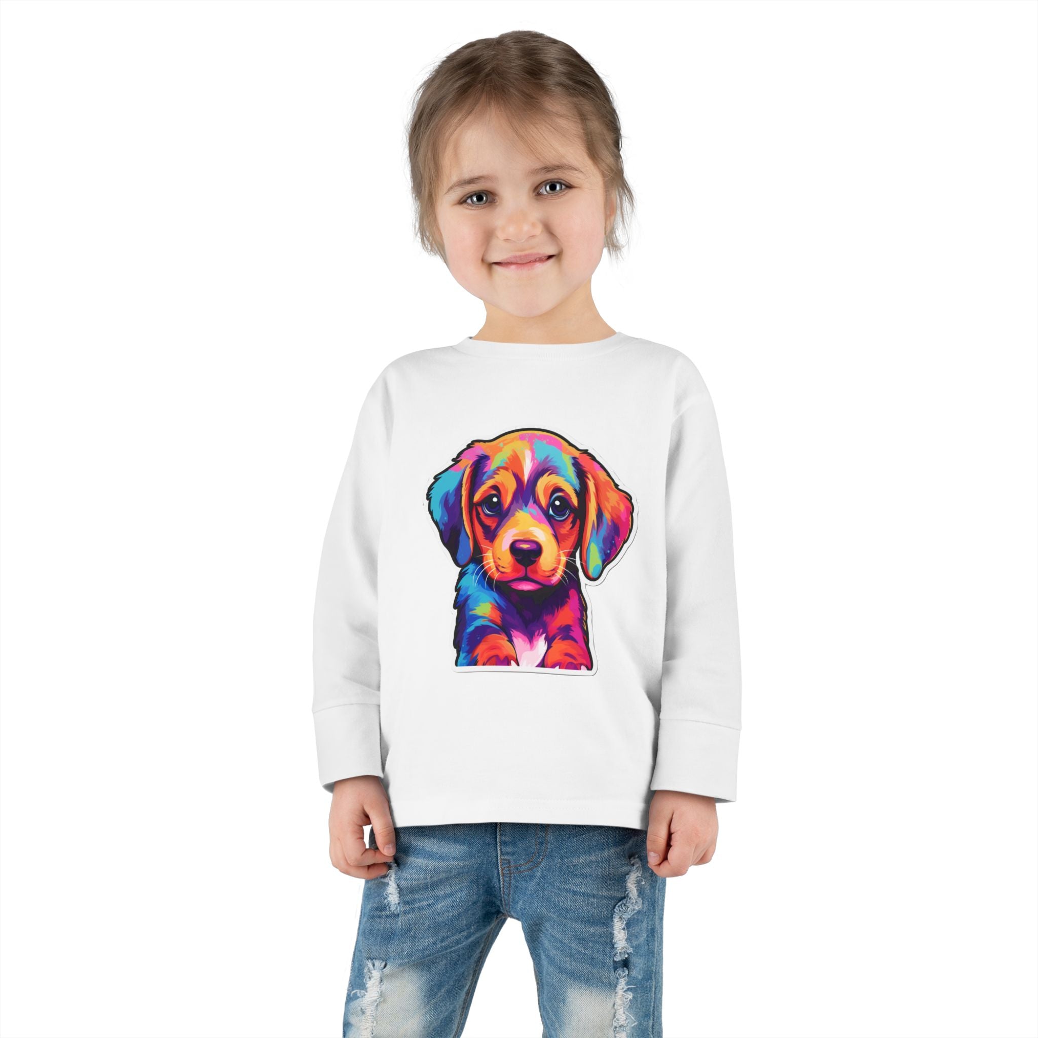 Toddler Long Sleeve Tee - Puppies 05