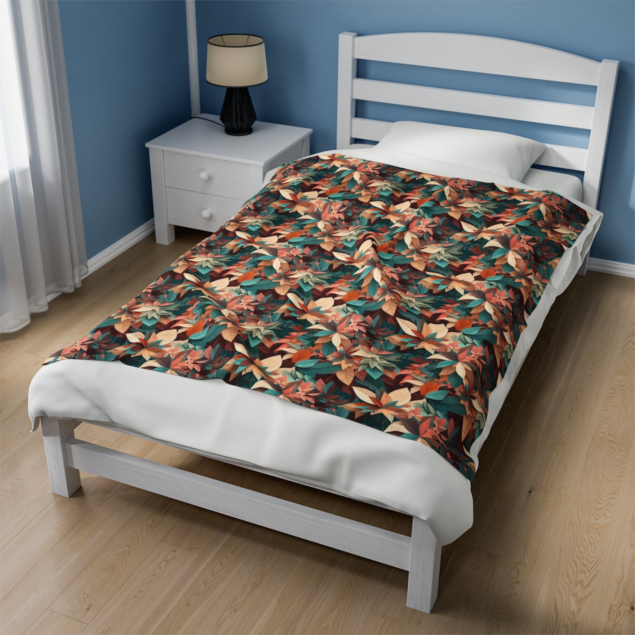 Velveteen Plush Blanket (AOP) - Seamless Abstract Designs 04