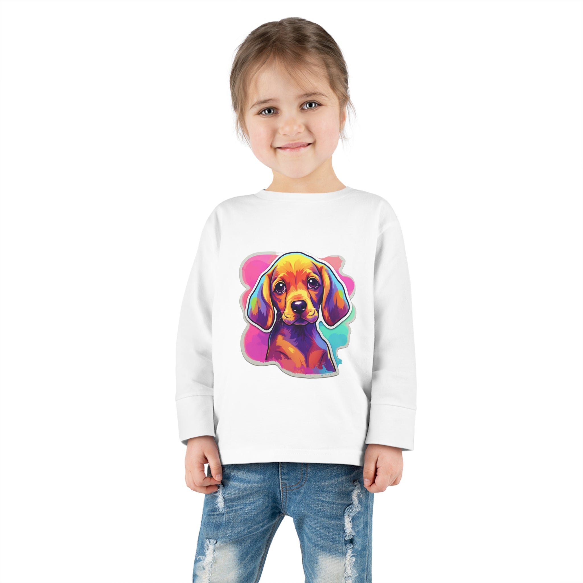 Toddler Long Sleeve Tee - Puppies 06