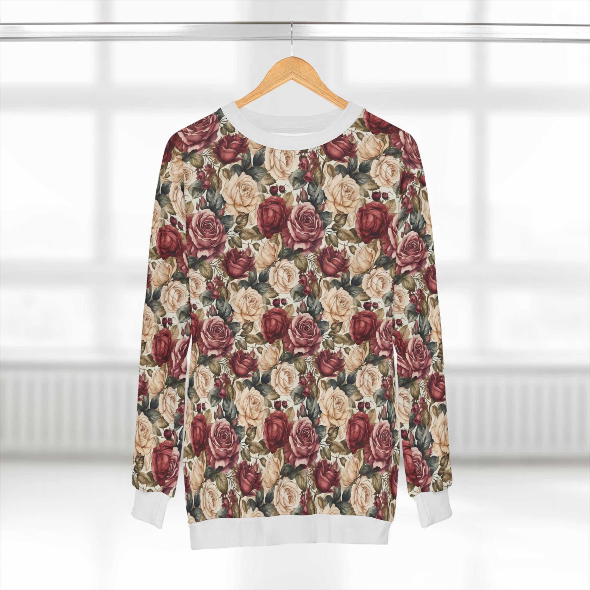Unisex Sweatshirt (AOP) - Seamless Watercolor Designs 07