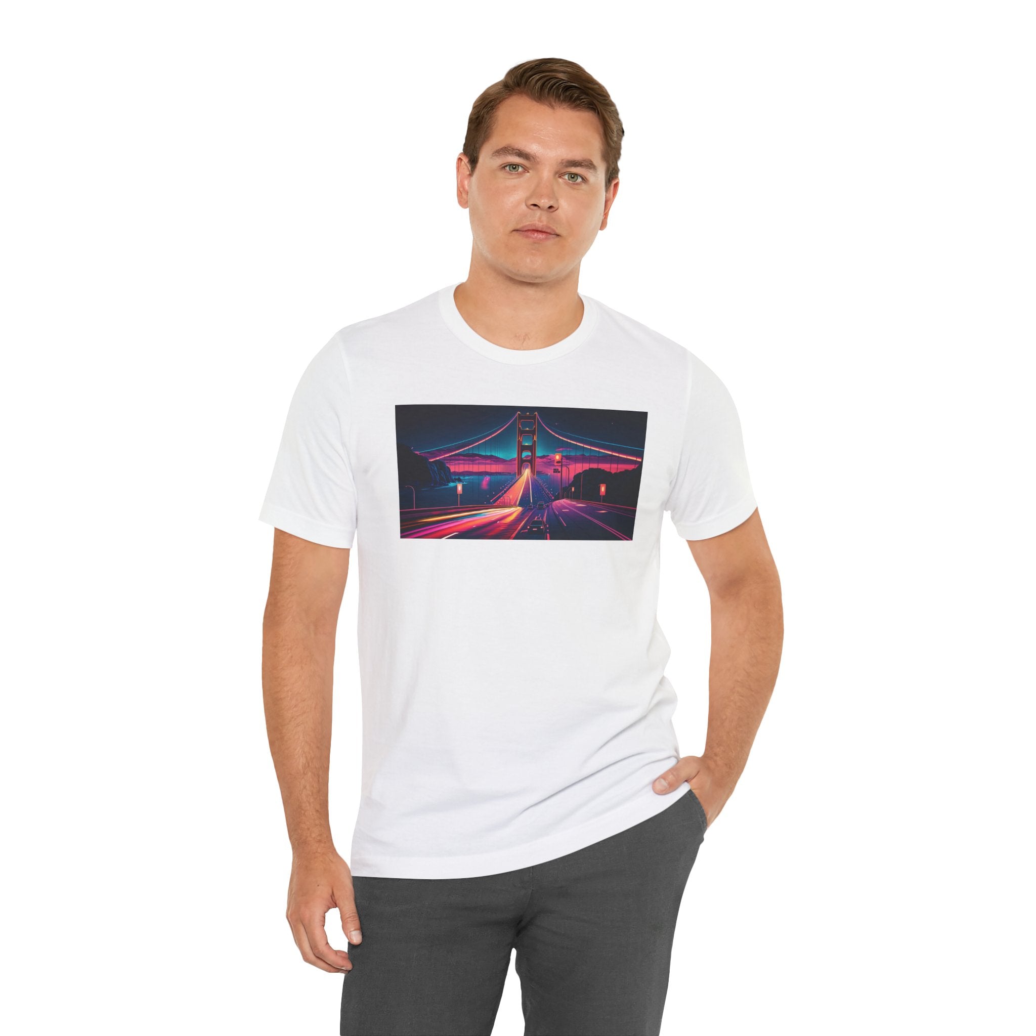Unisex Jersey Short Sleeve Tee - Golden Gate Bridge, San Francisco, USA
