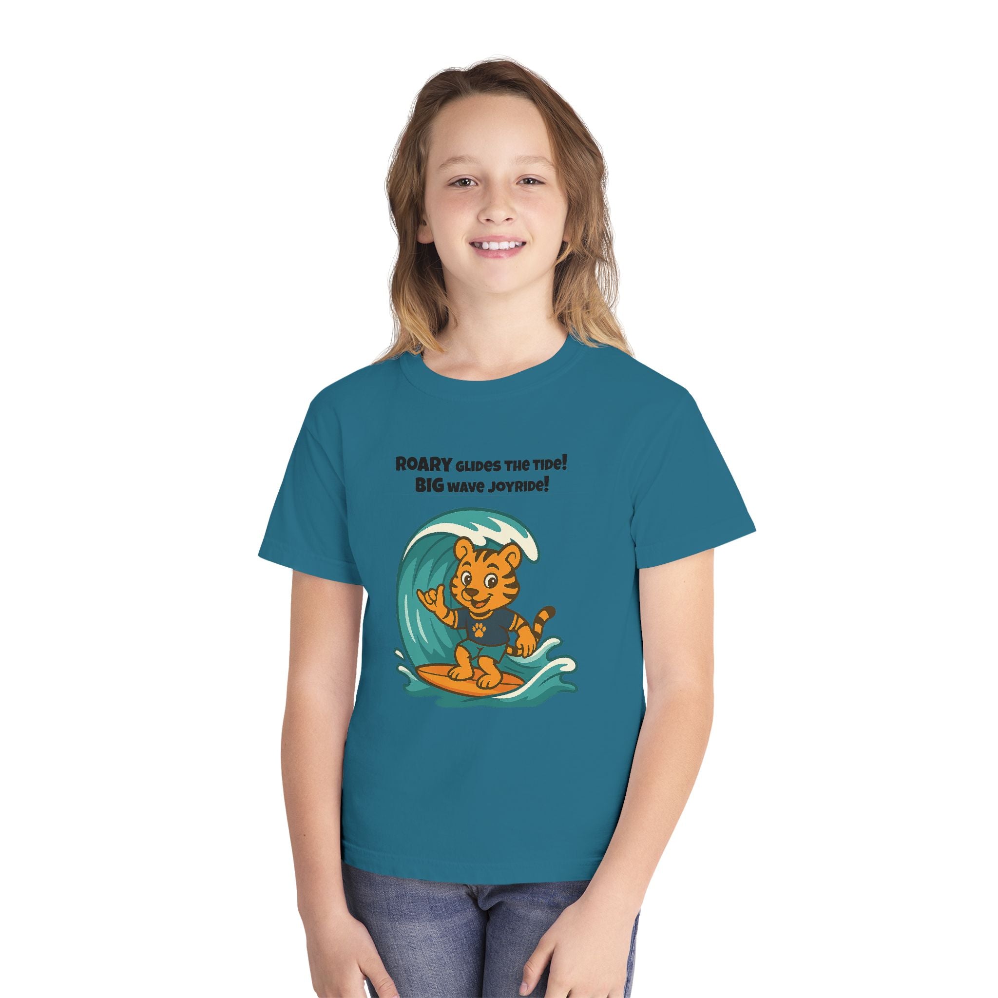 Youth Midweight Cotton Tee - Roary's Surf time
