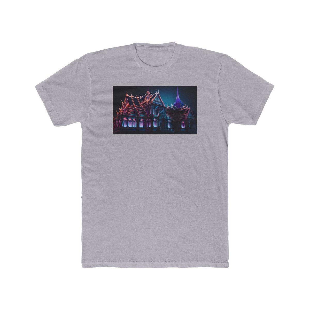Bangkok Grand Palace, a Elsewhere design, on a men's cotton crew tee