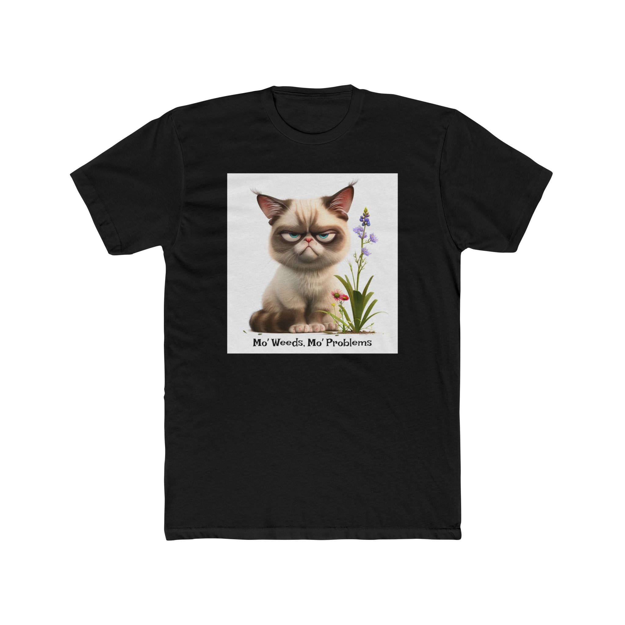 Men's Cotton Crew Tee - Grumpy Cats Collection - 01