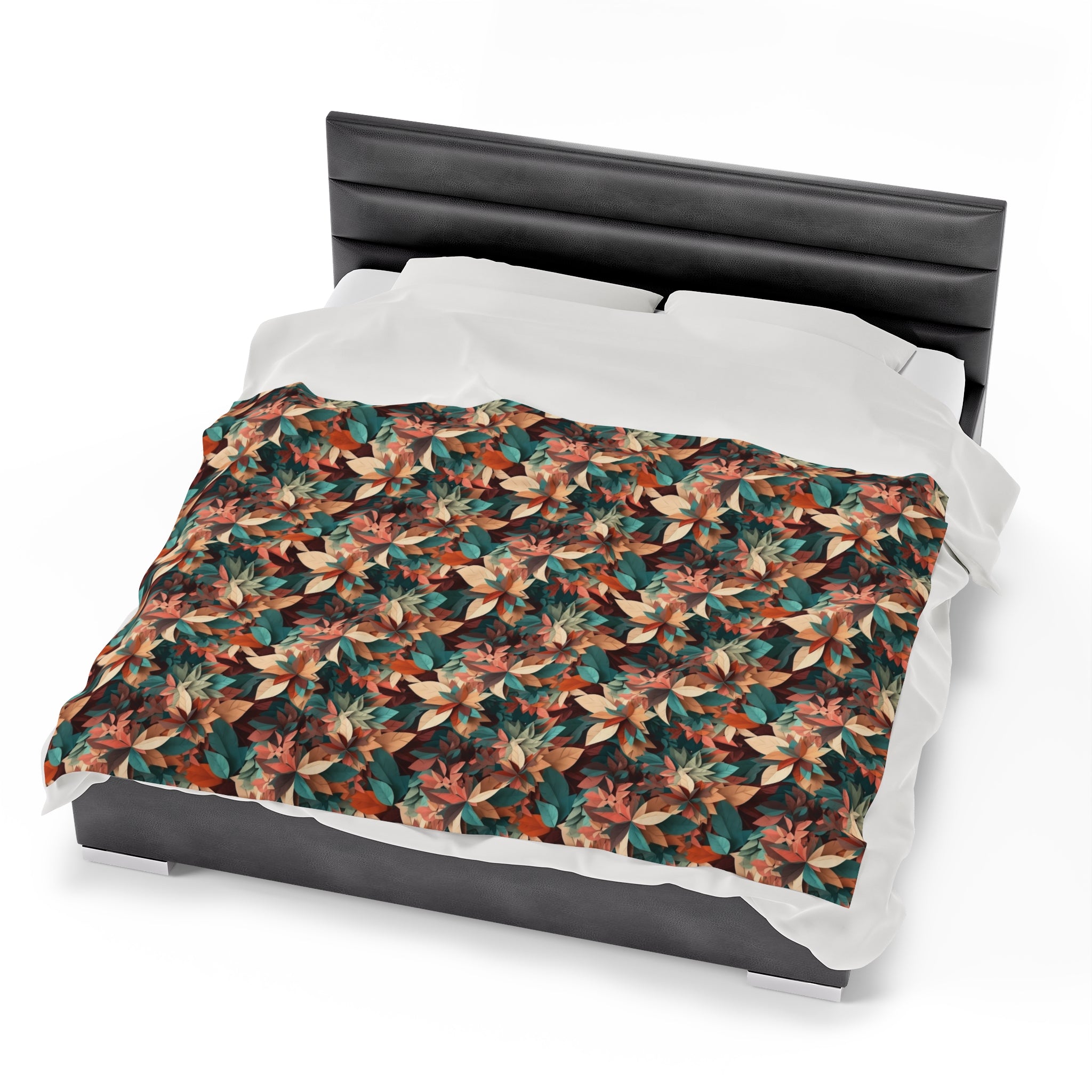 Velveteen Plush Blanket (AOP) - Seamless Abstract Designs 04