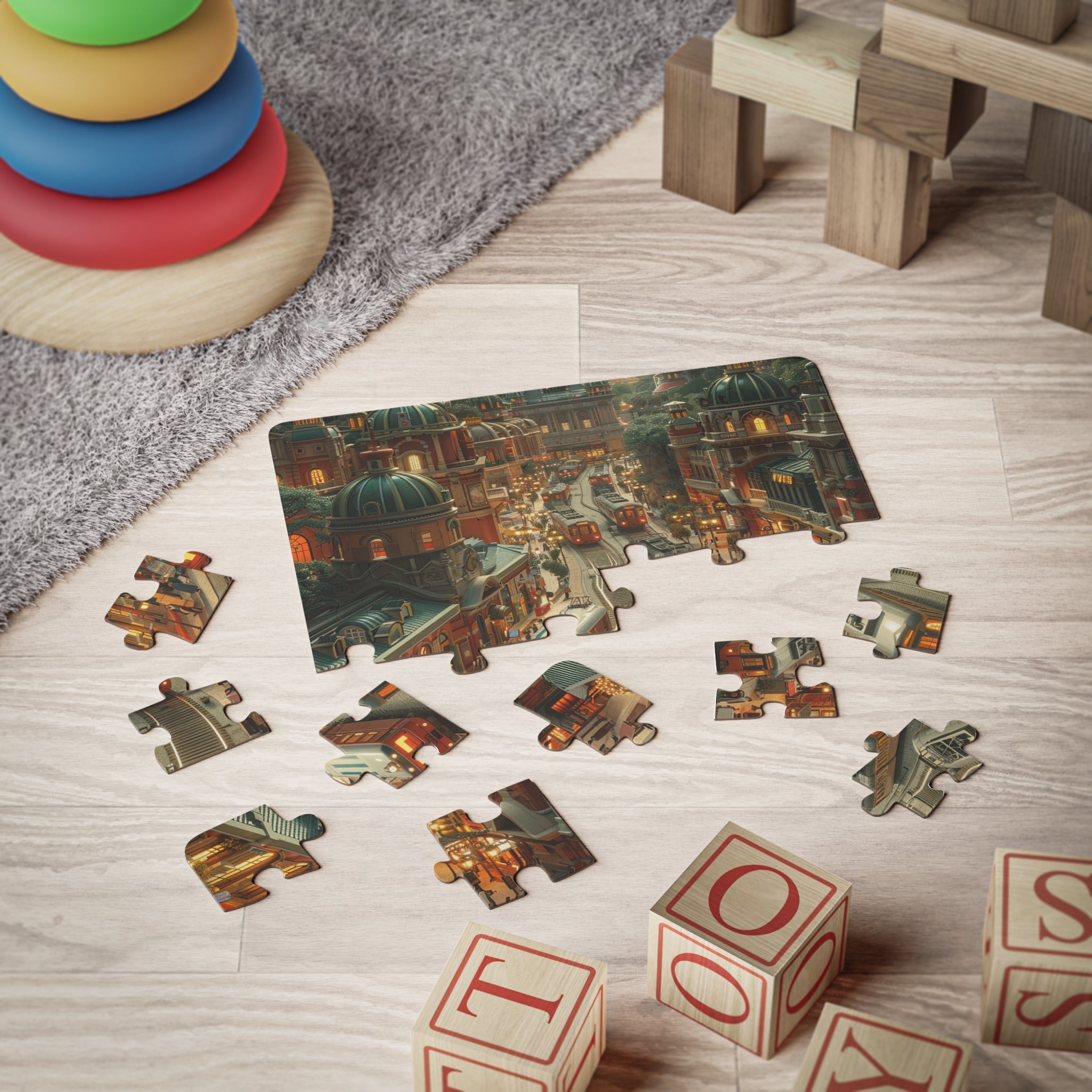 Kids' Puzzle, 30-Piece - Train Station