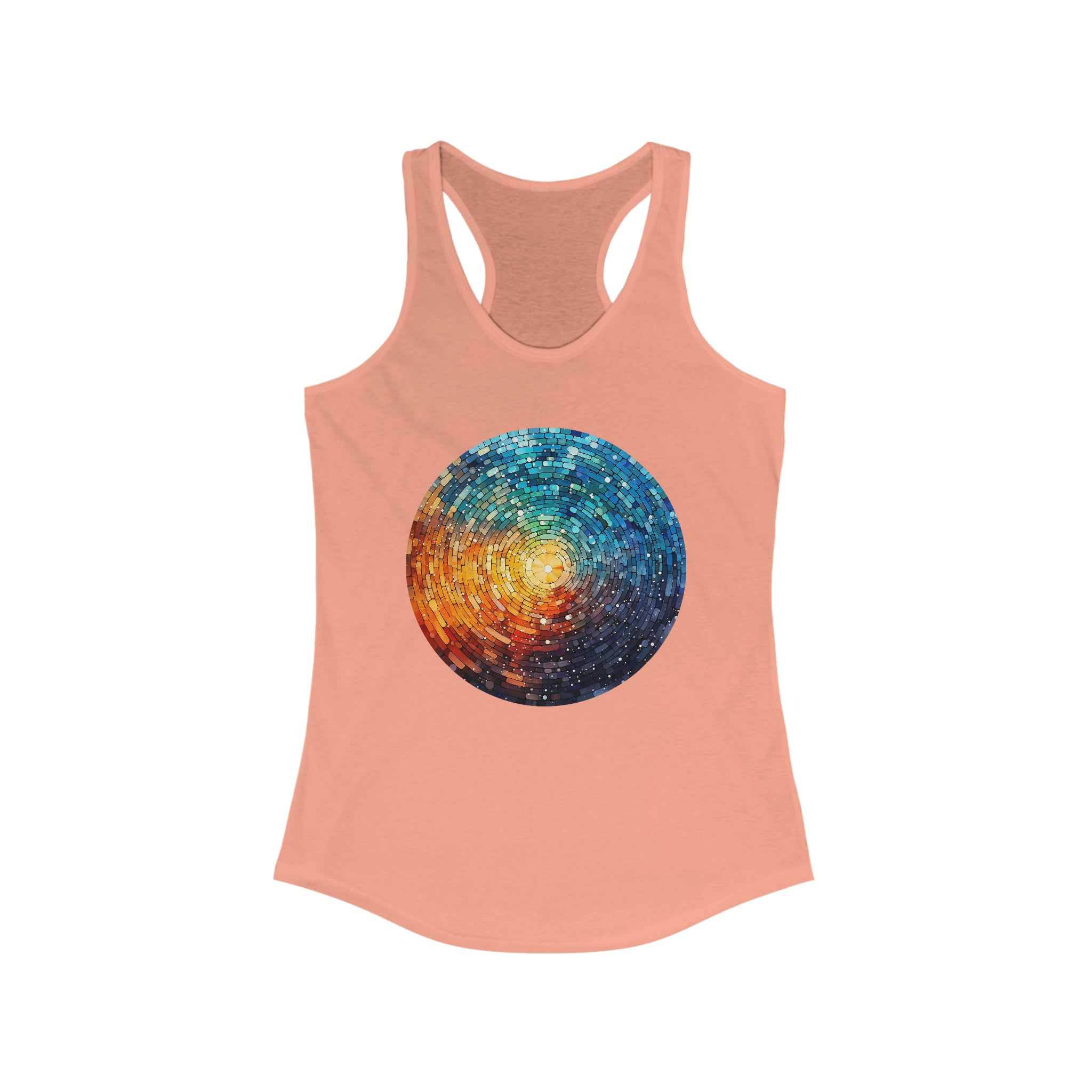 Women's Ideal Racerback Tank - Pointillism Designs 09