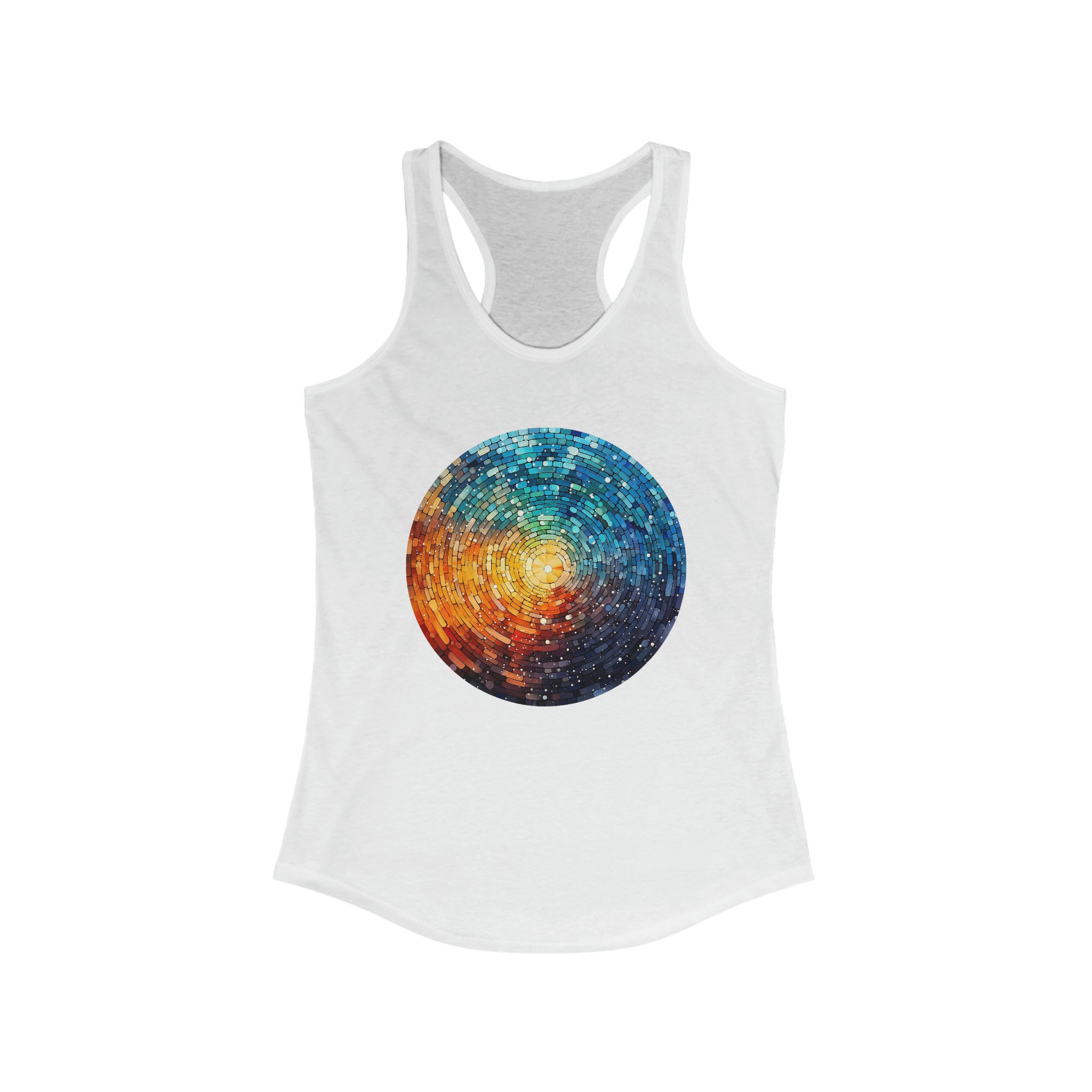 Women's Ideal Racerback Tank - Pointillism Designs 09
