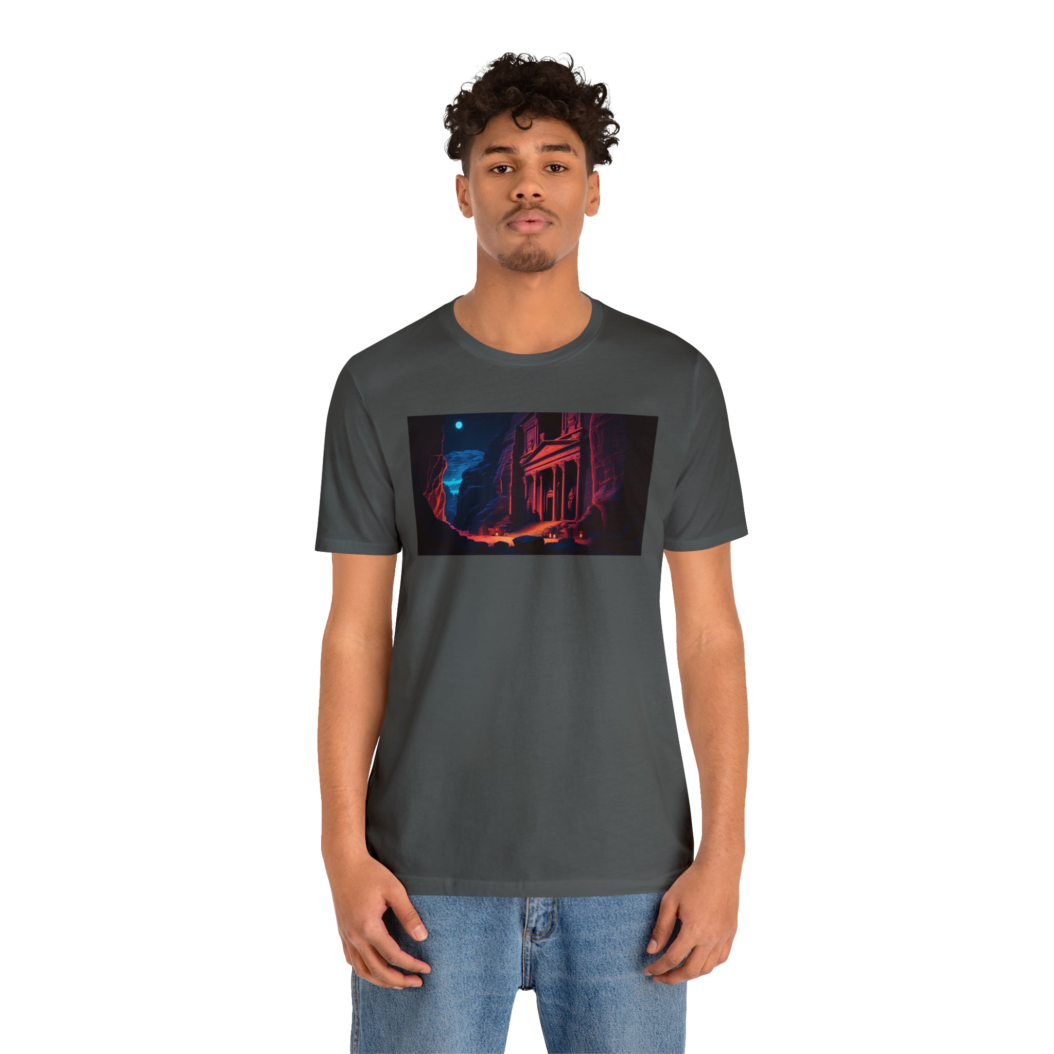 Unisex Jersey Short Sleeve Tee - Petra Caves, Jordan