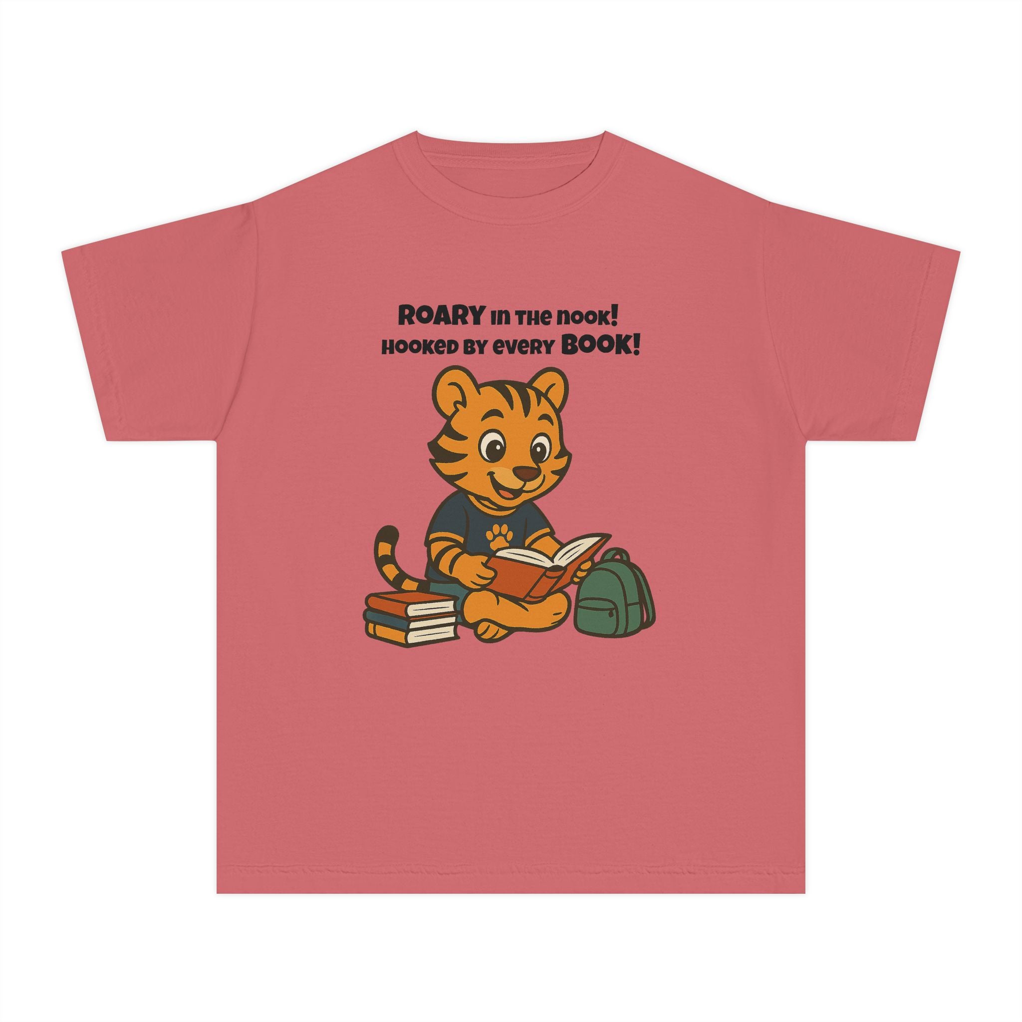 Youth Midweight Cotton Tee - Roary's Adventures in the Library