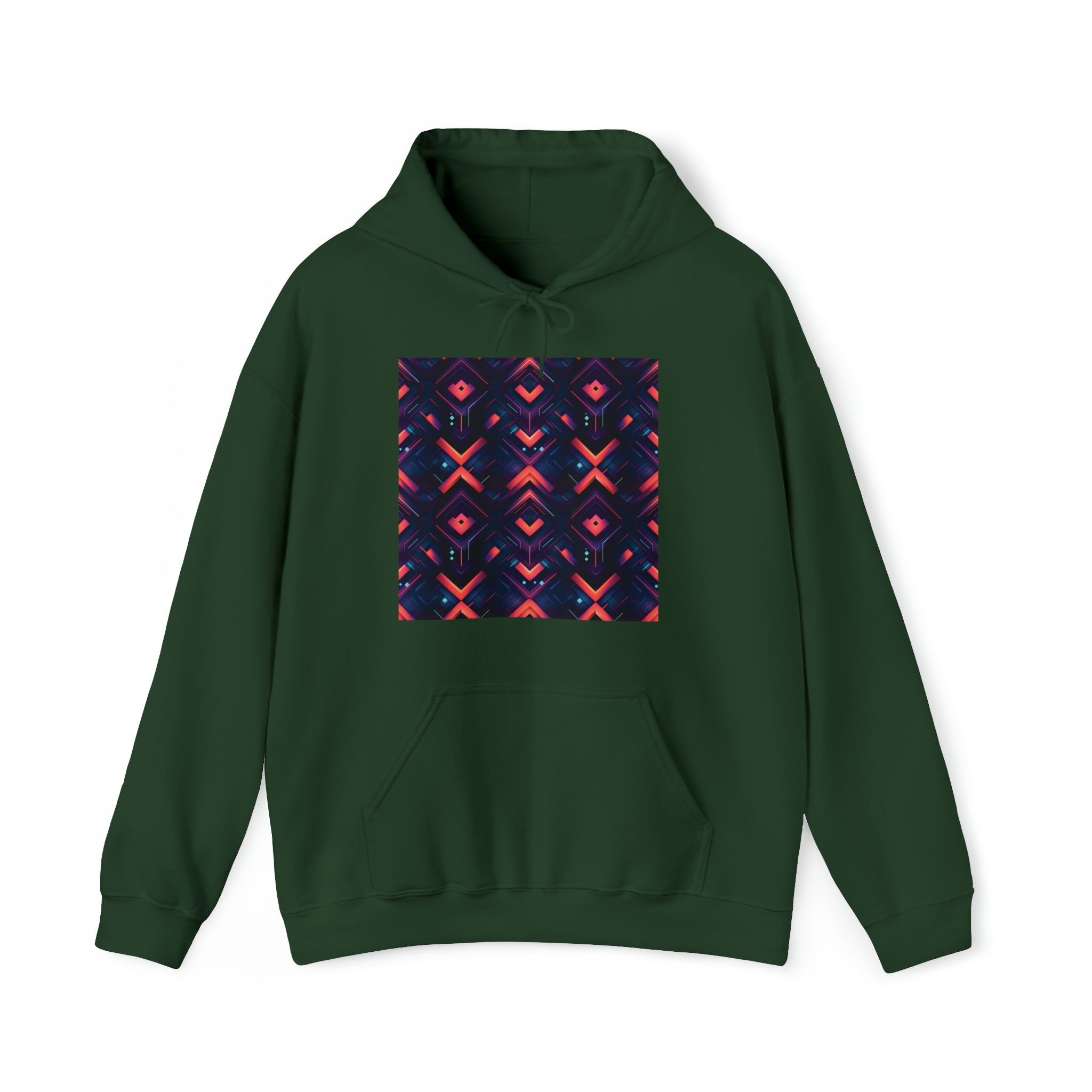 Unisex Heavy Blend™ Hooded Sweatshirt - Abstract Neon Designs 03