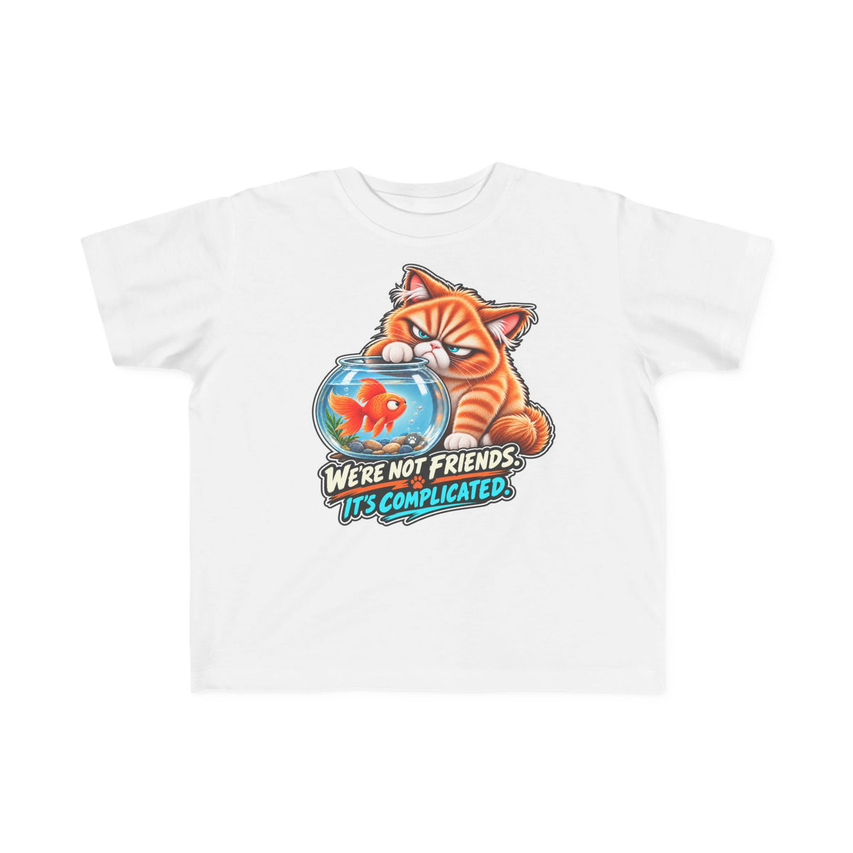 Fish Friend - Mildly Feral - Toddler Short Sleeve Tee
