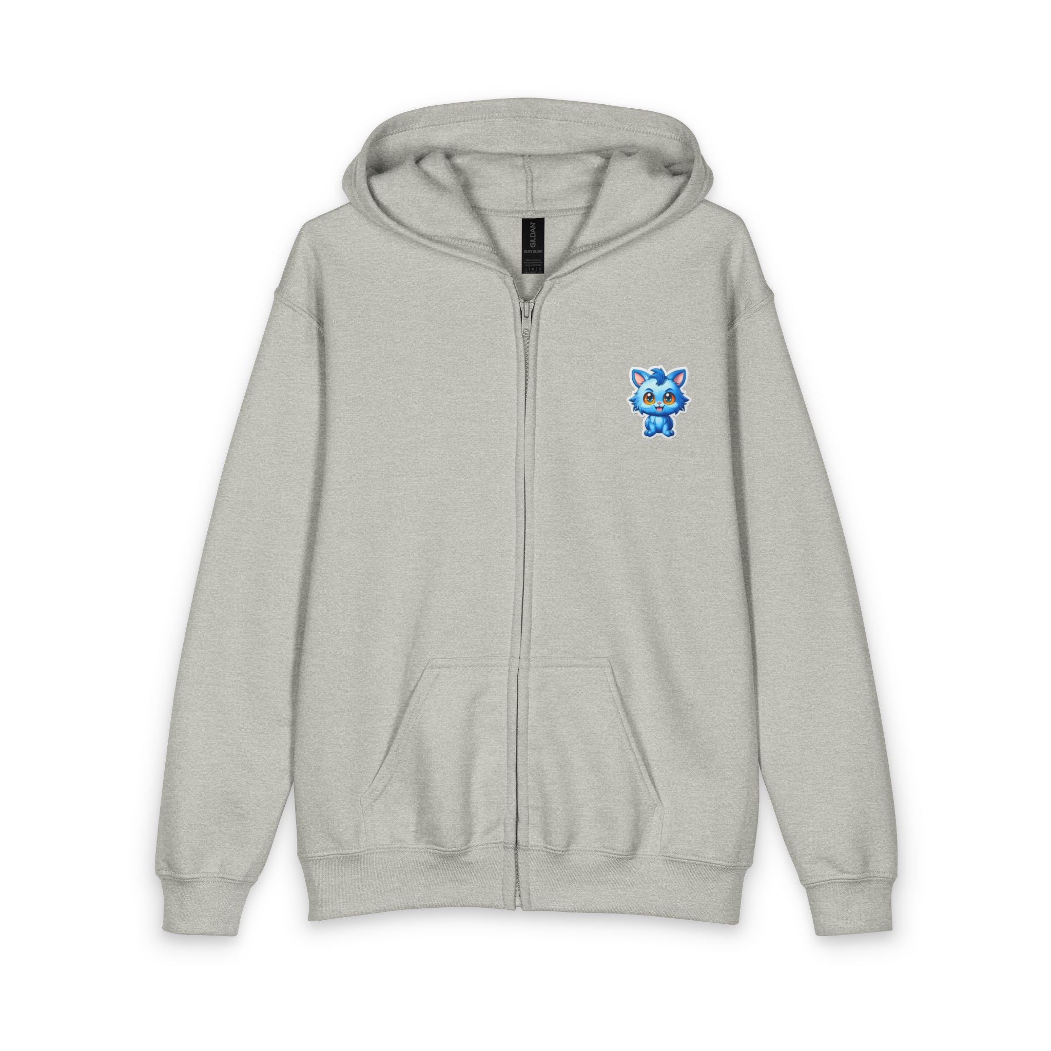 Youth Heavy Blend Zipped Hoodie - Mascot 01