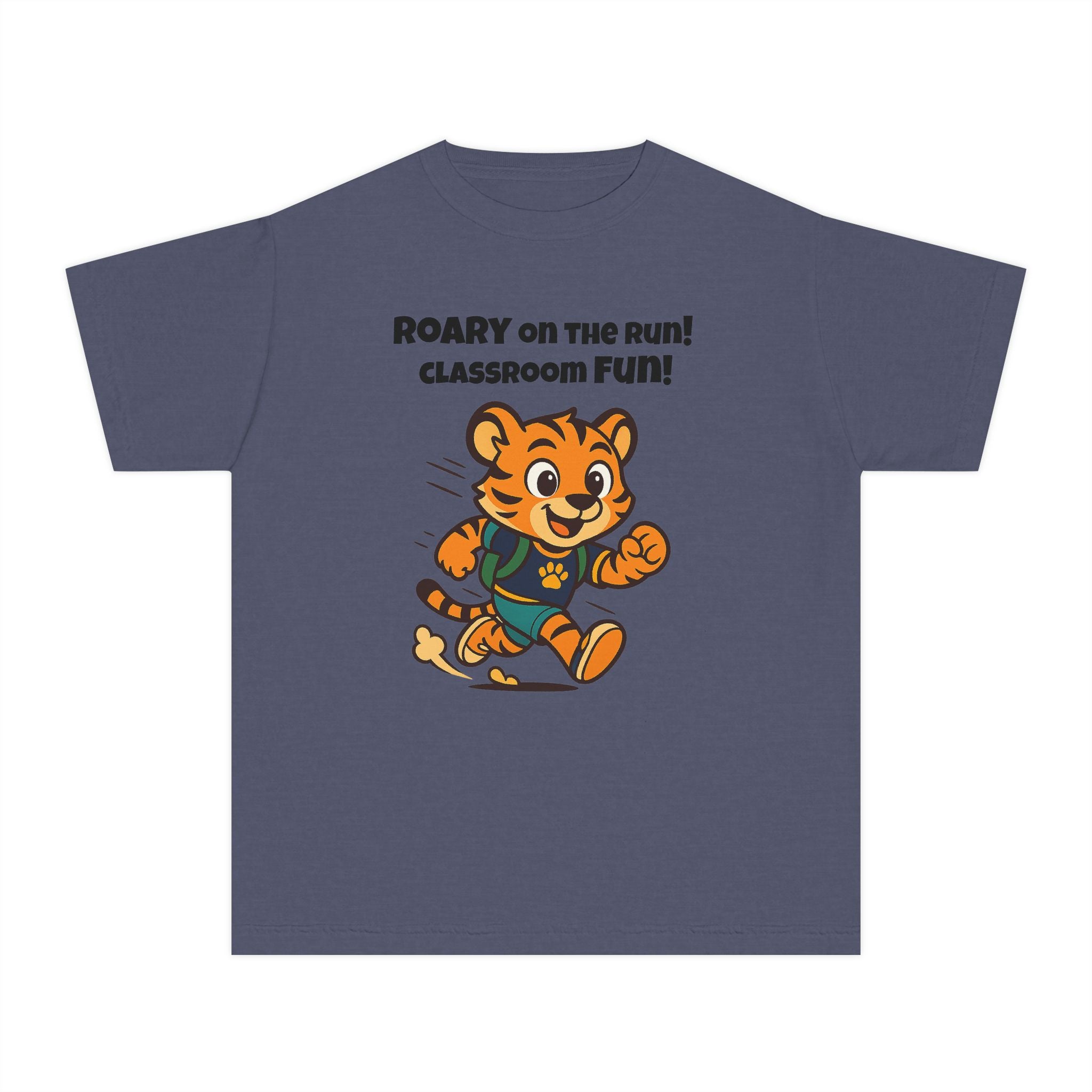 Youth Midweight Cotton Tee - Roary's Dash to School