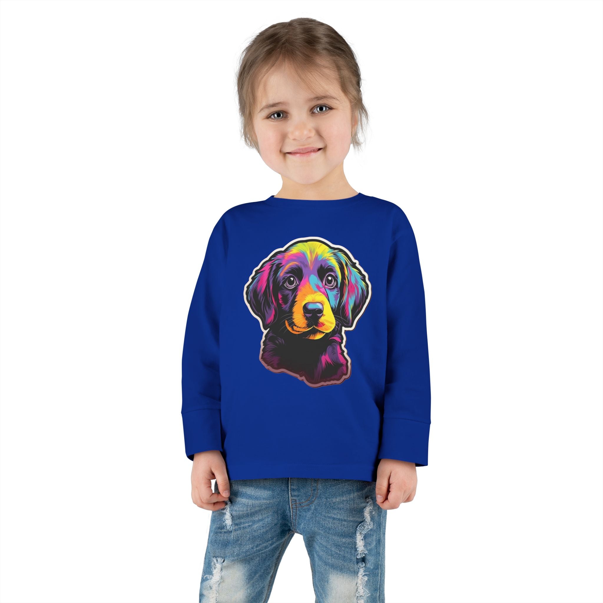 Toddler Long Sleeve Tee - Puppies 03
