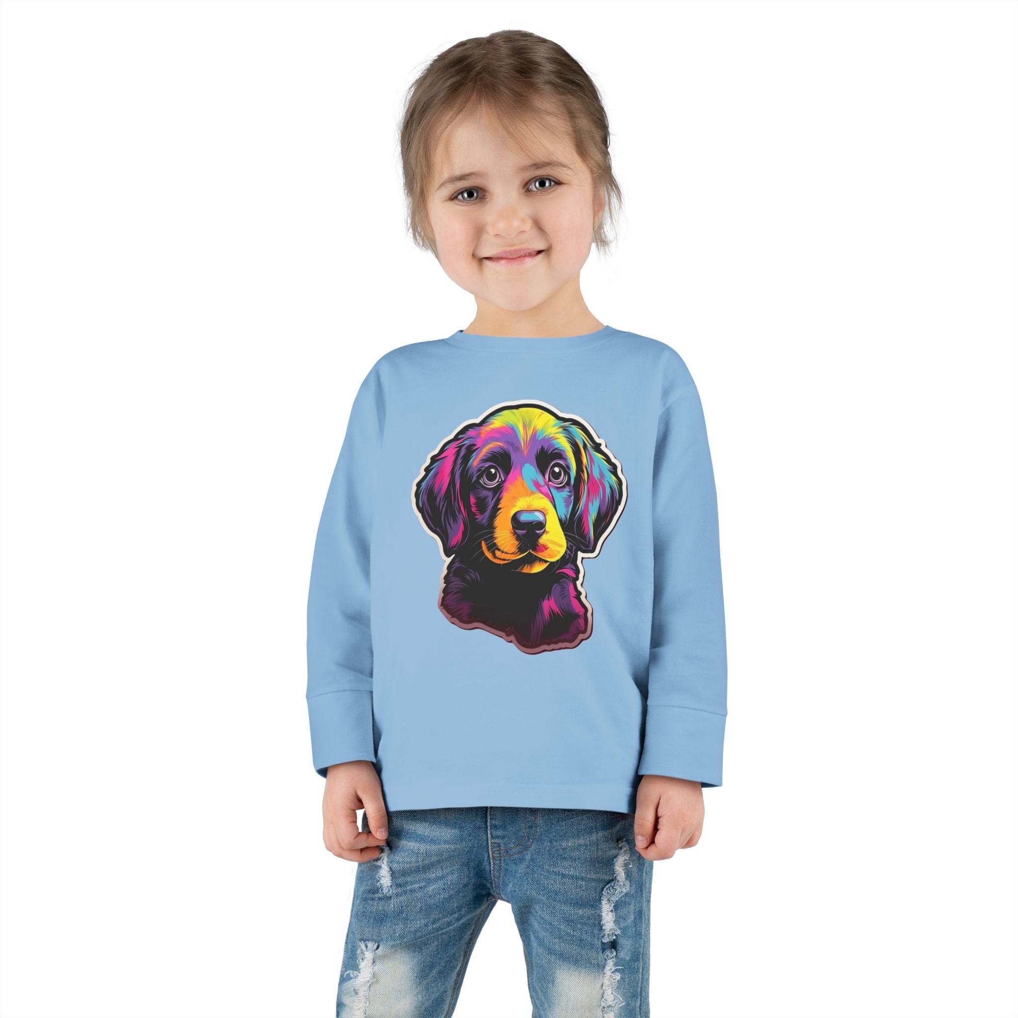 Toddler Long Sleeve Tee - Puppies 03