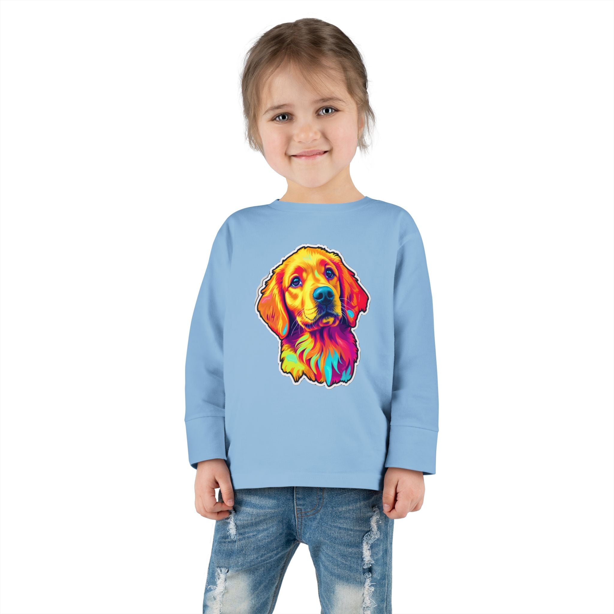 Toddler Long Sleeve Tee - Puppies 09