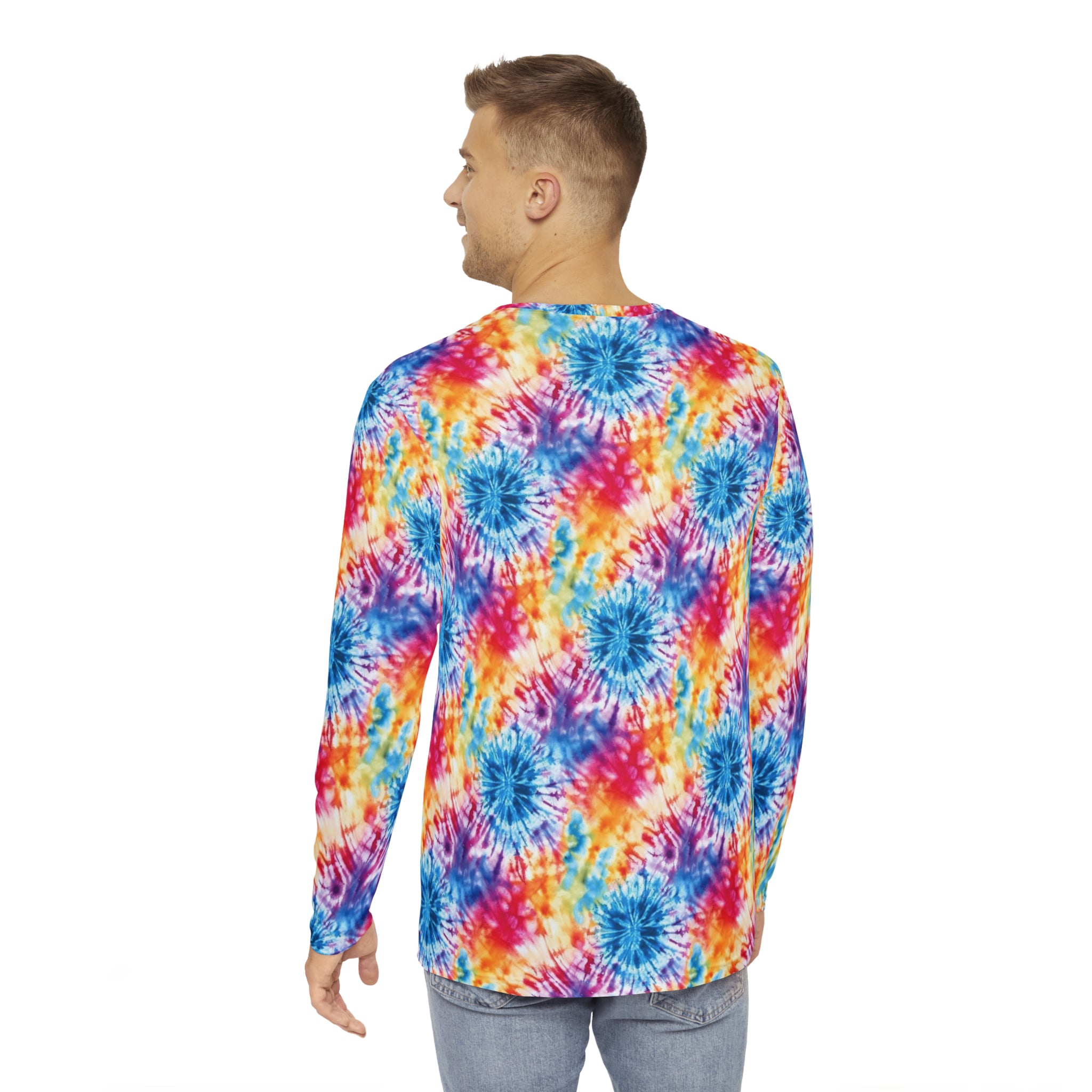 Men's Long Sleeve Shirt (AOP) - Tie Dye Designs 05
