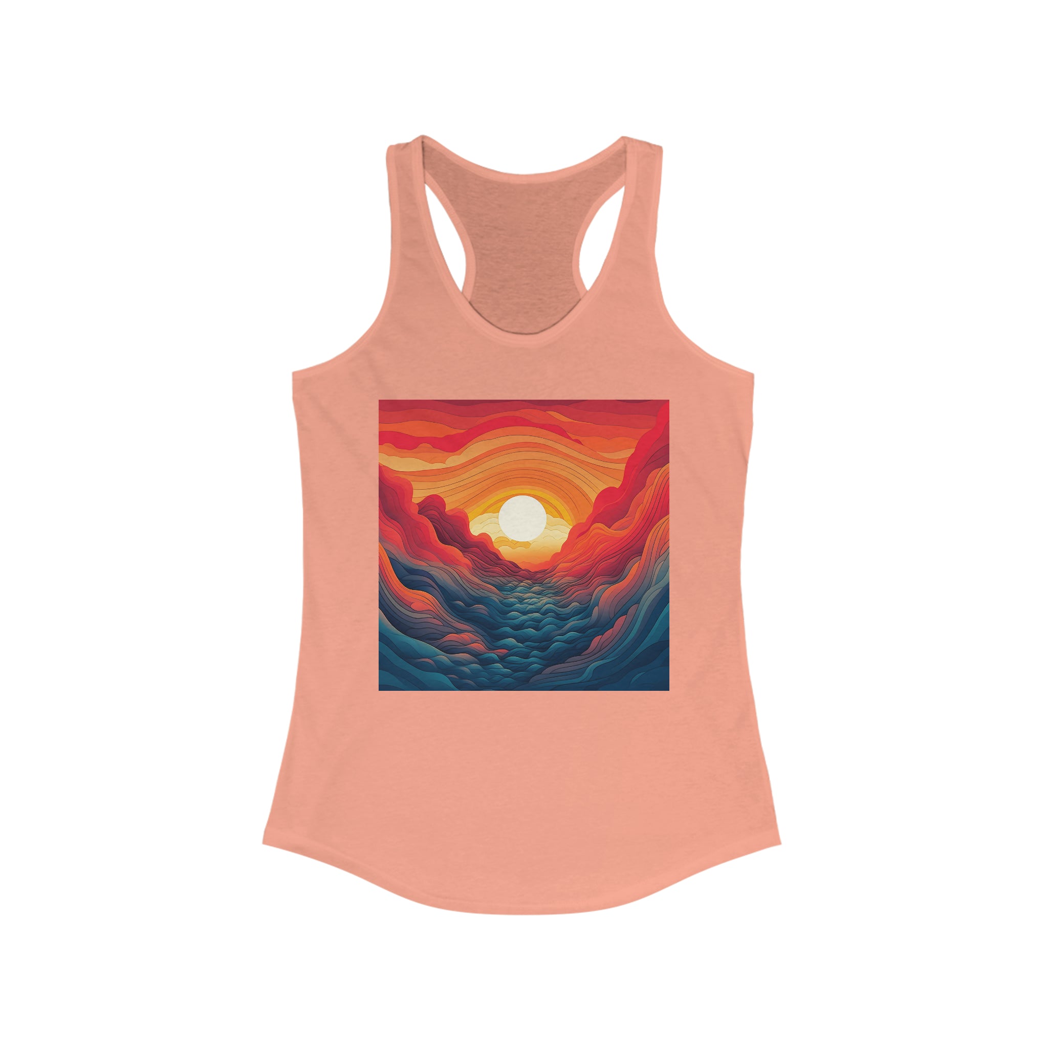 Women's Ideal Racerback Tank - Vector Art Design 07